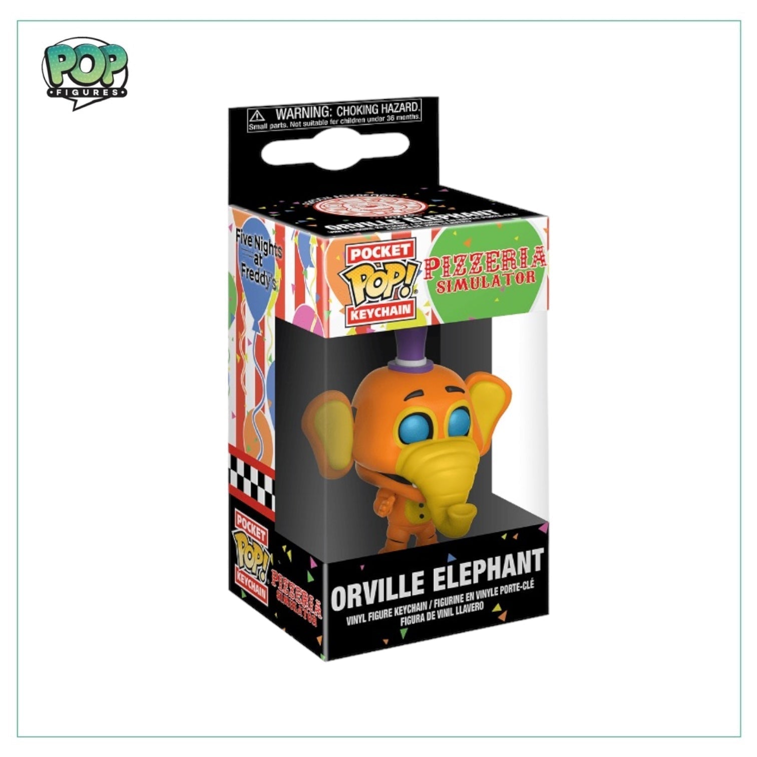 Orville Elephant Pocket Pop Keychain! - Pizzeria Simulator