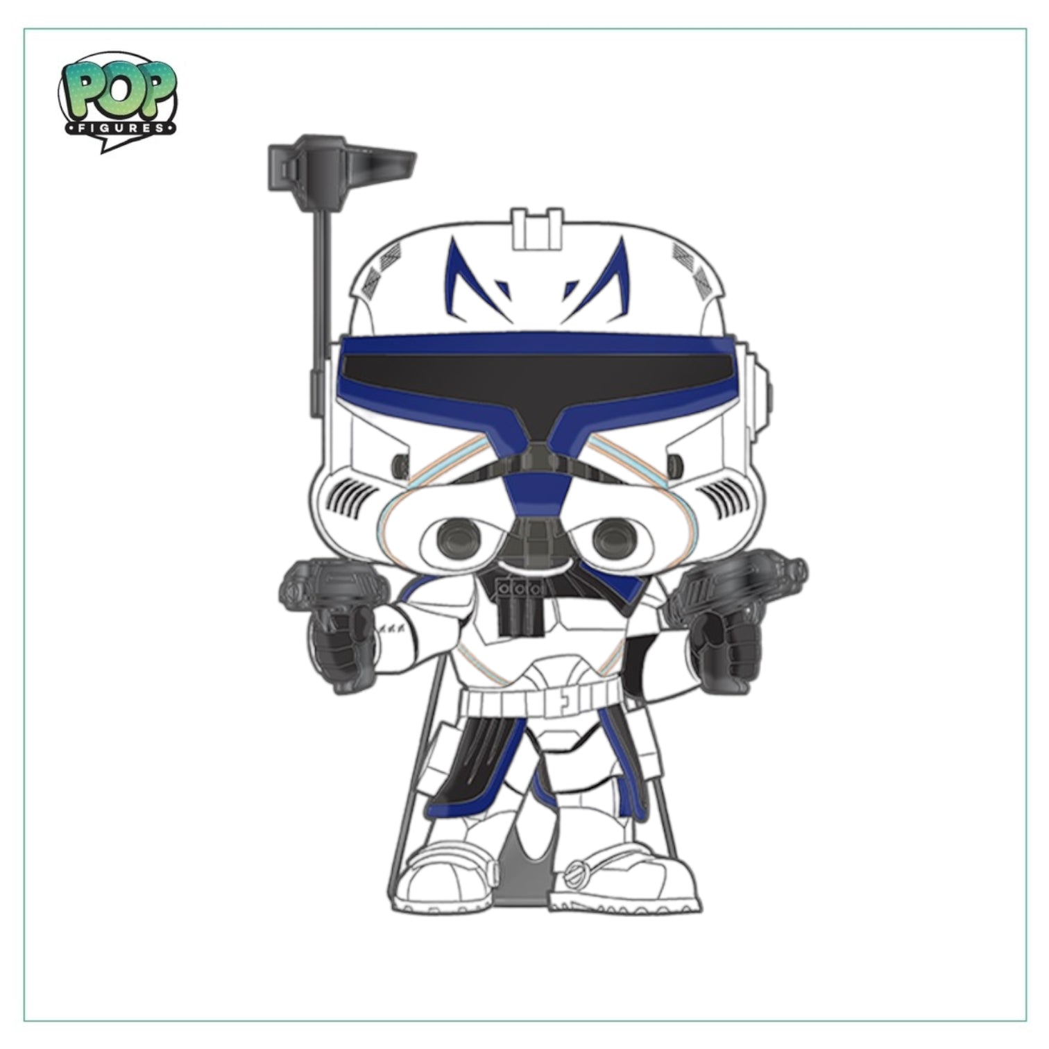 Captain Rex #40 Enamel Pop! Pin - Star Wars - Glows in the Dark