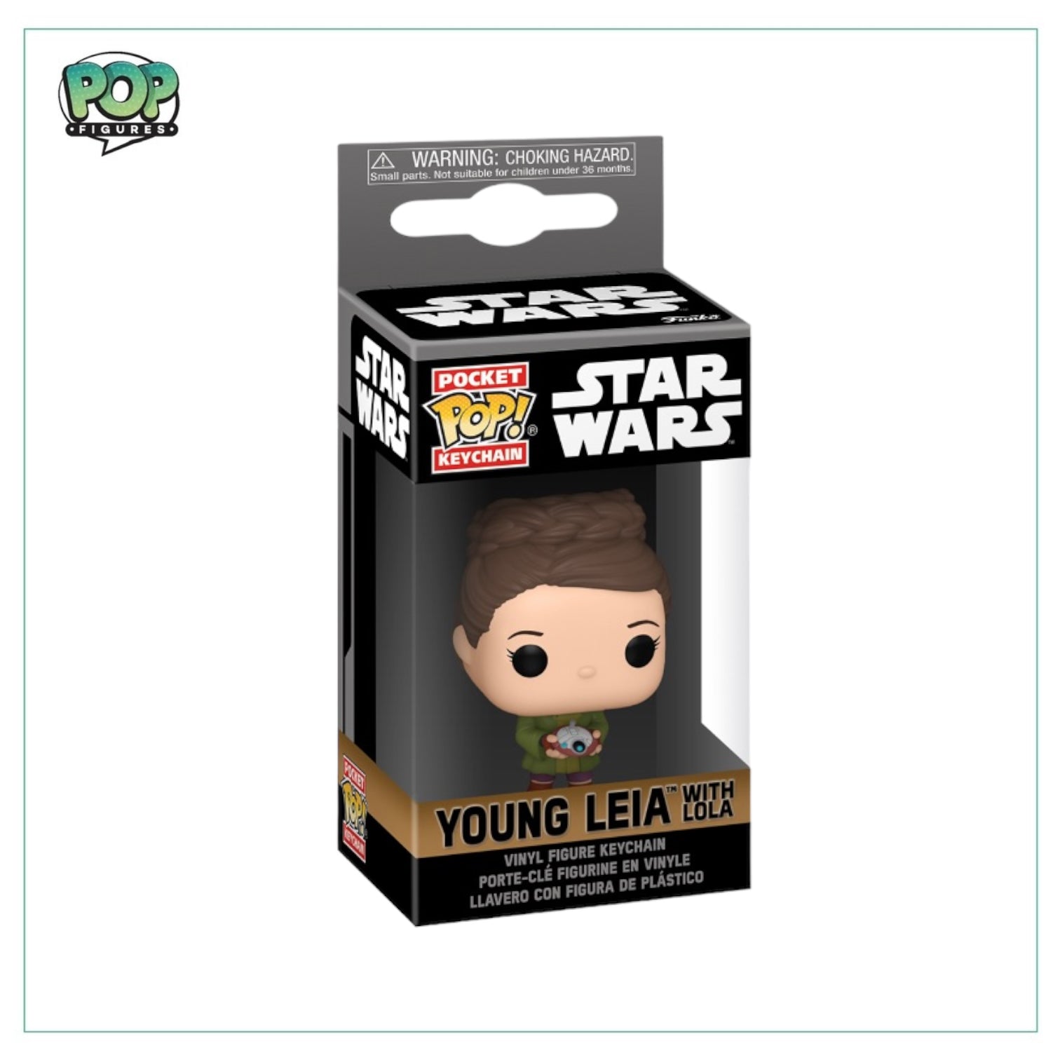 Young Leia with Lola Funko Pocket Pop! Keychain - Star Wars