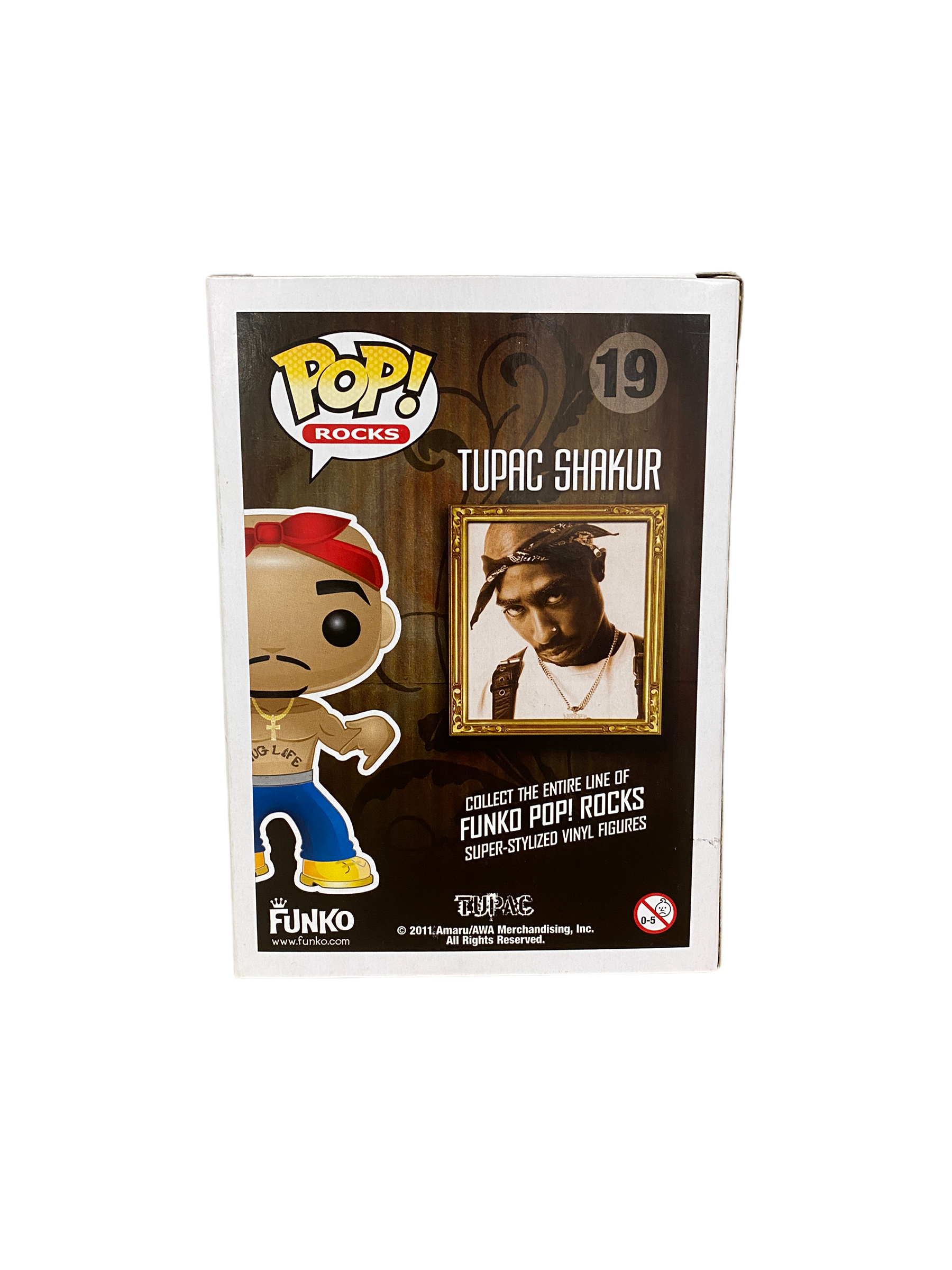 Tupac #19 (No Eyebrows) Funko Pop! - Rocks - 2012 Pop! -