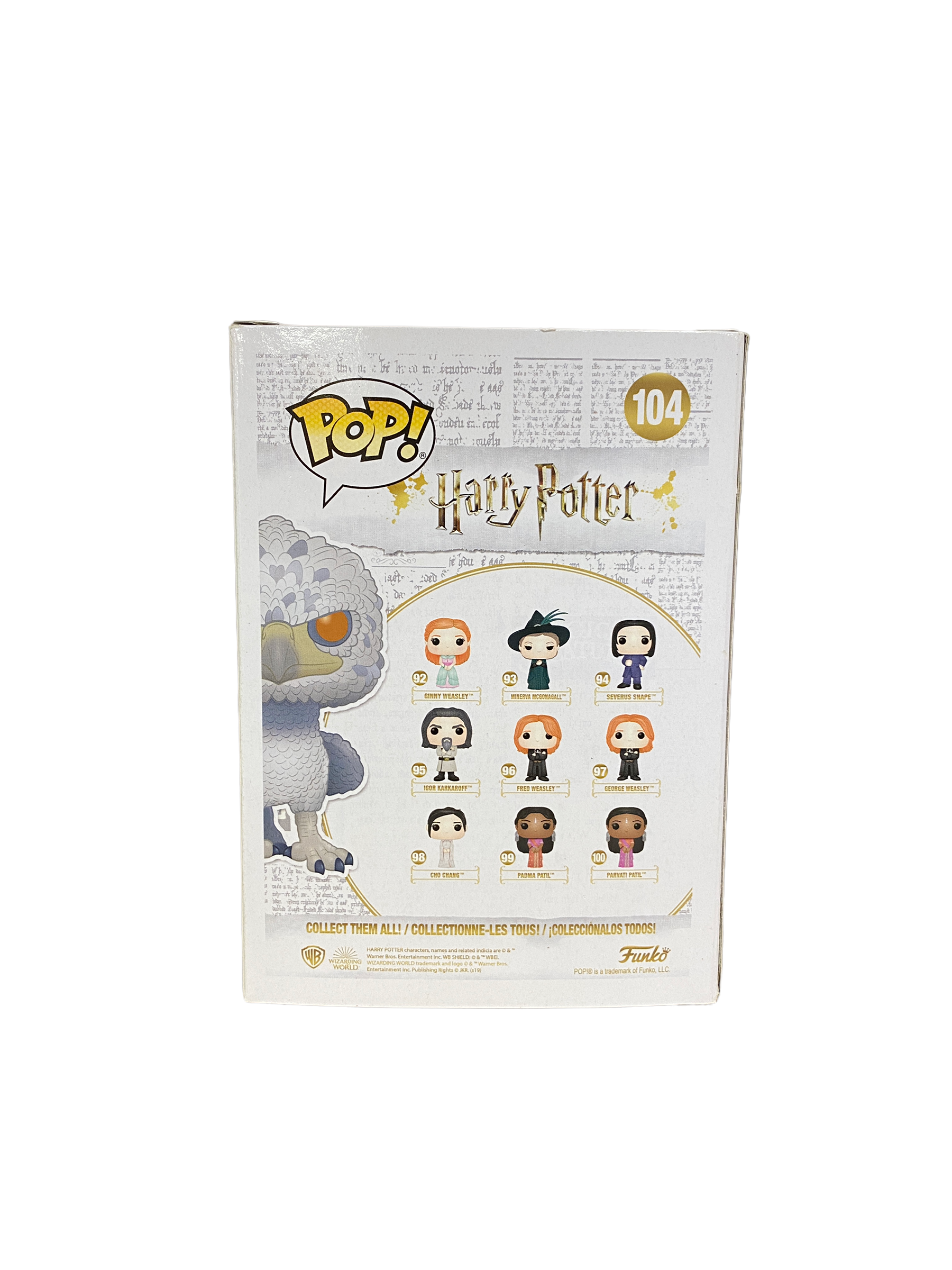 Buckbeak #104 (Yellow Eyes Flocked) Funko Pop! - Harry Potter - EMP Exclusive -