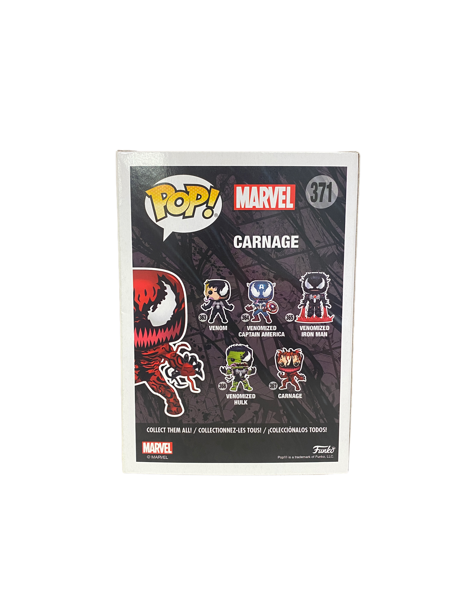 Carnage #371 (w/ Tendrils) Funko Pop! - Venom - NYCC 2017 Shared Exclusive -