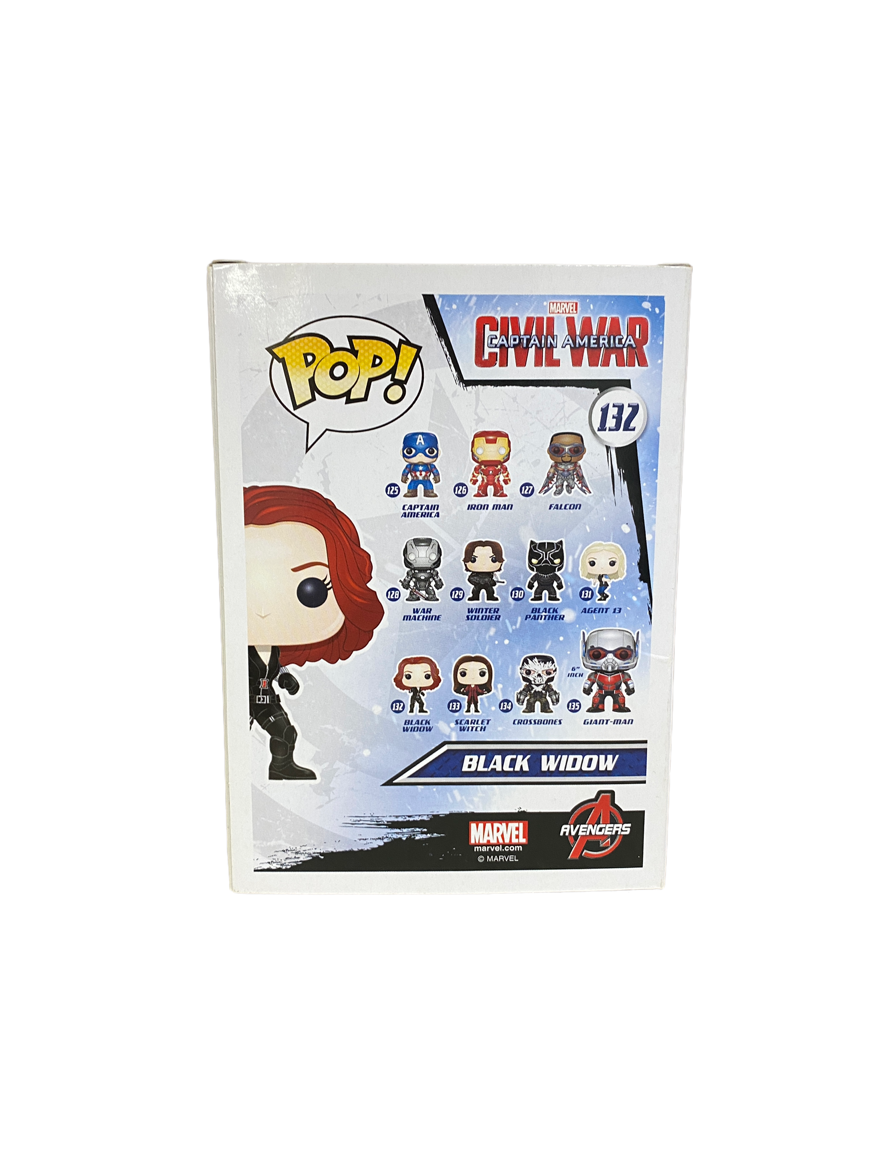 Black Widow #132 Funko Pop! - Captain America Civil War - 2015 Pop! -