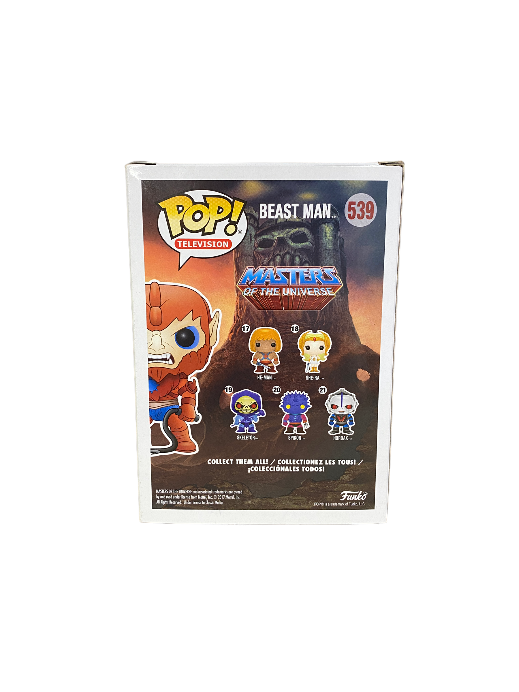 Beast Man #539 (Flocked) Funko Pop! - Masters Of The Universe - NYCC 2017 Official Convention Exclusive -