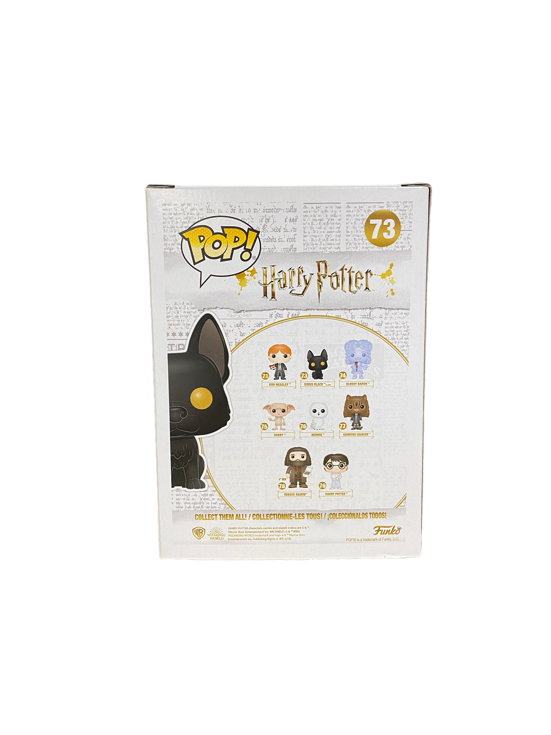 Sirius Black As Dog #73 (Flocked) Funko Pop! - Harry Potter - Special Edition -