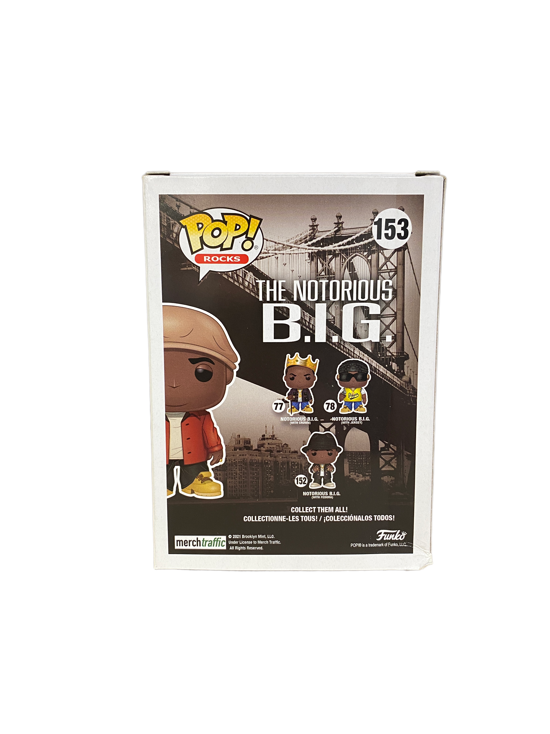 Notorious B.I.G w/Champagne #153 (Platinum Metallic) Funko Pop! - Rocks - Hot Topic Exclusive