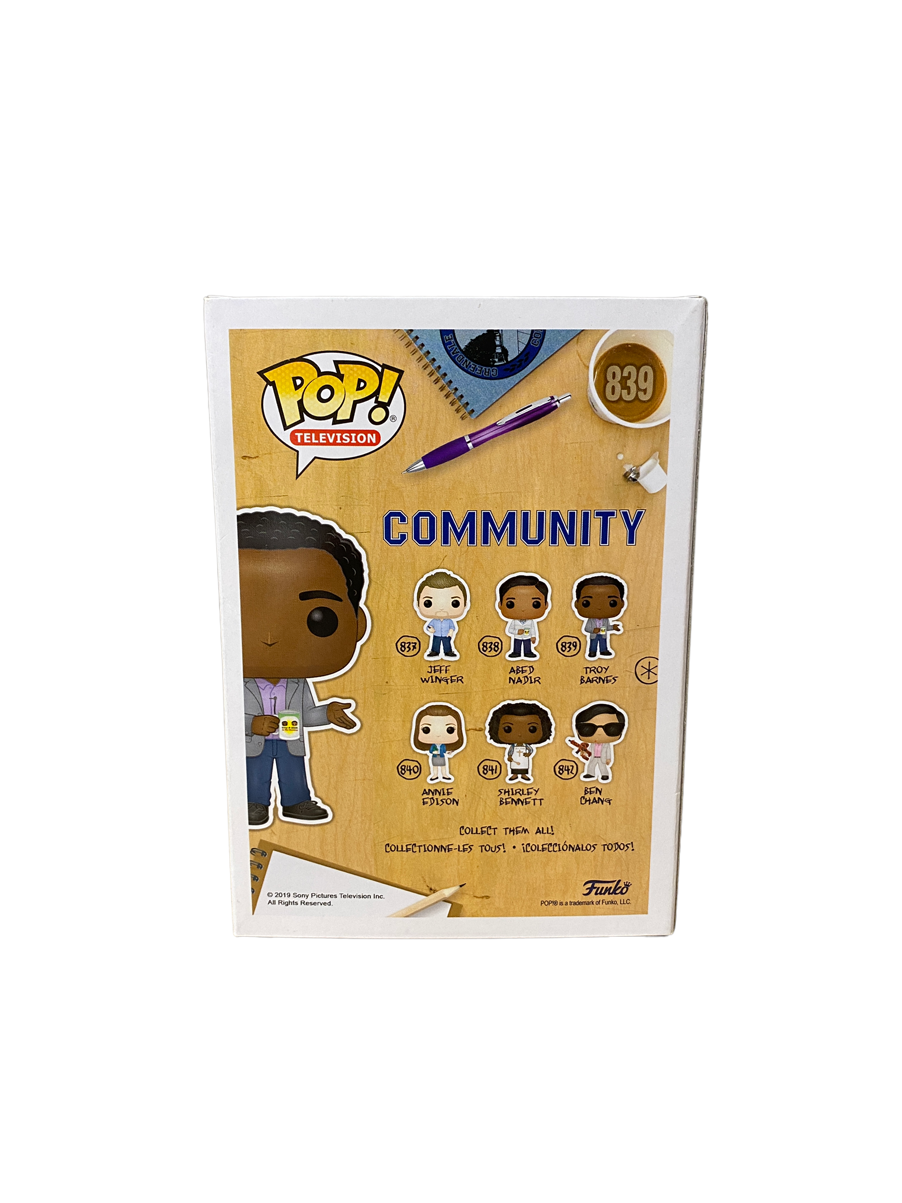 Troy Barnes #839 Funko Pop! - Community - 2019 Pop! -