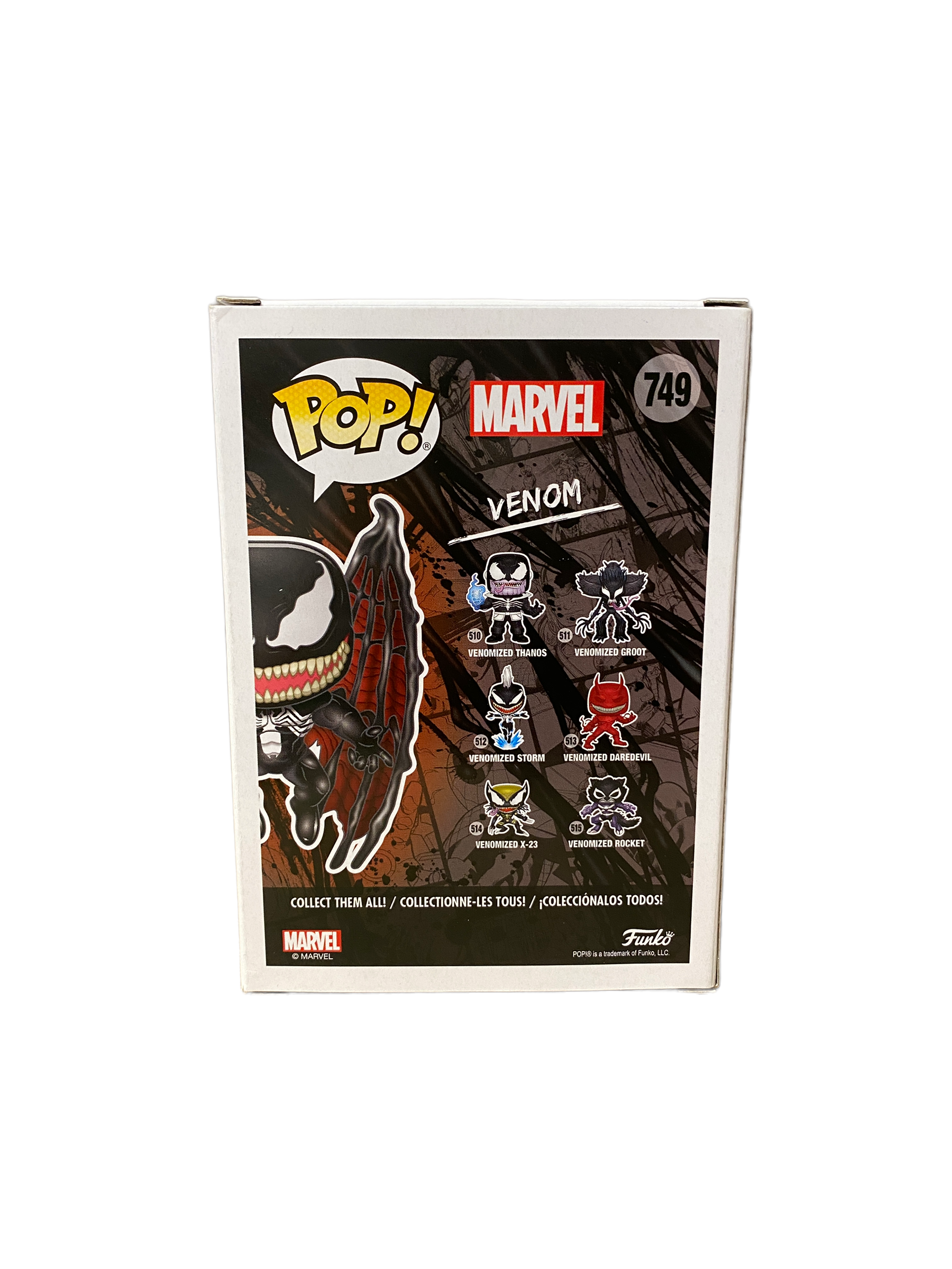 Venom #749 (Glow Chase) Funko Pop! - Venom - Pop In A Box -