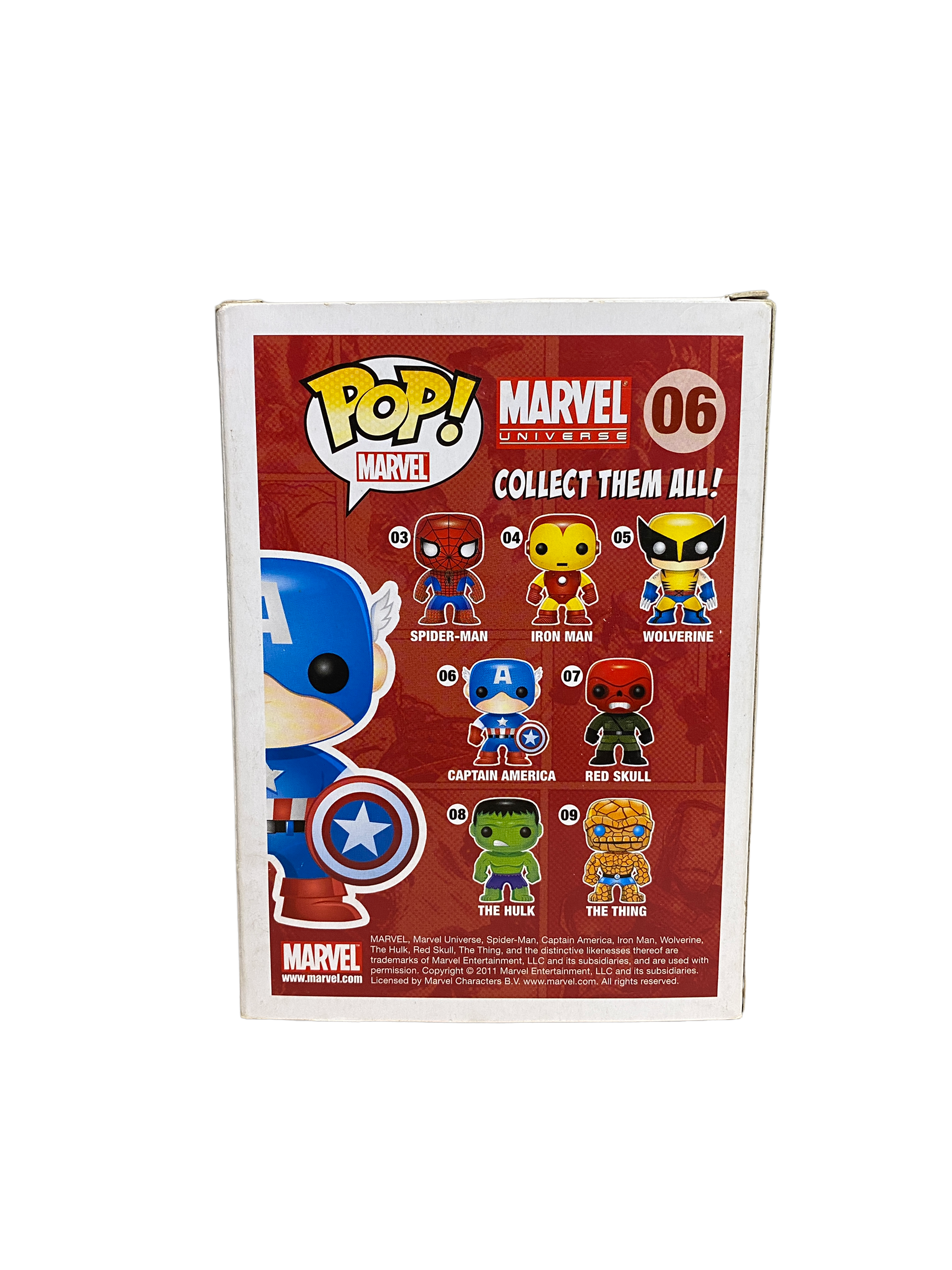 Captain America #06 (Metallic) Funko Pop! - Marvel Universe - SDCC 2011 Exclusive -