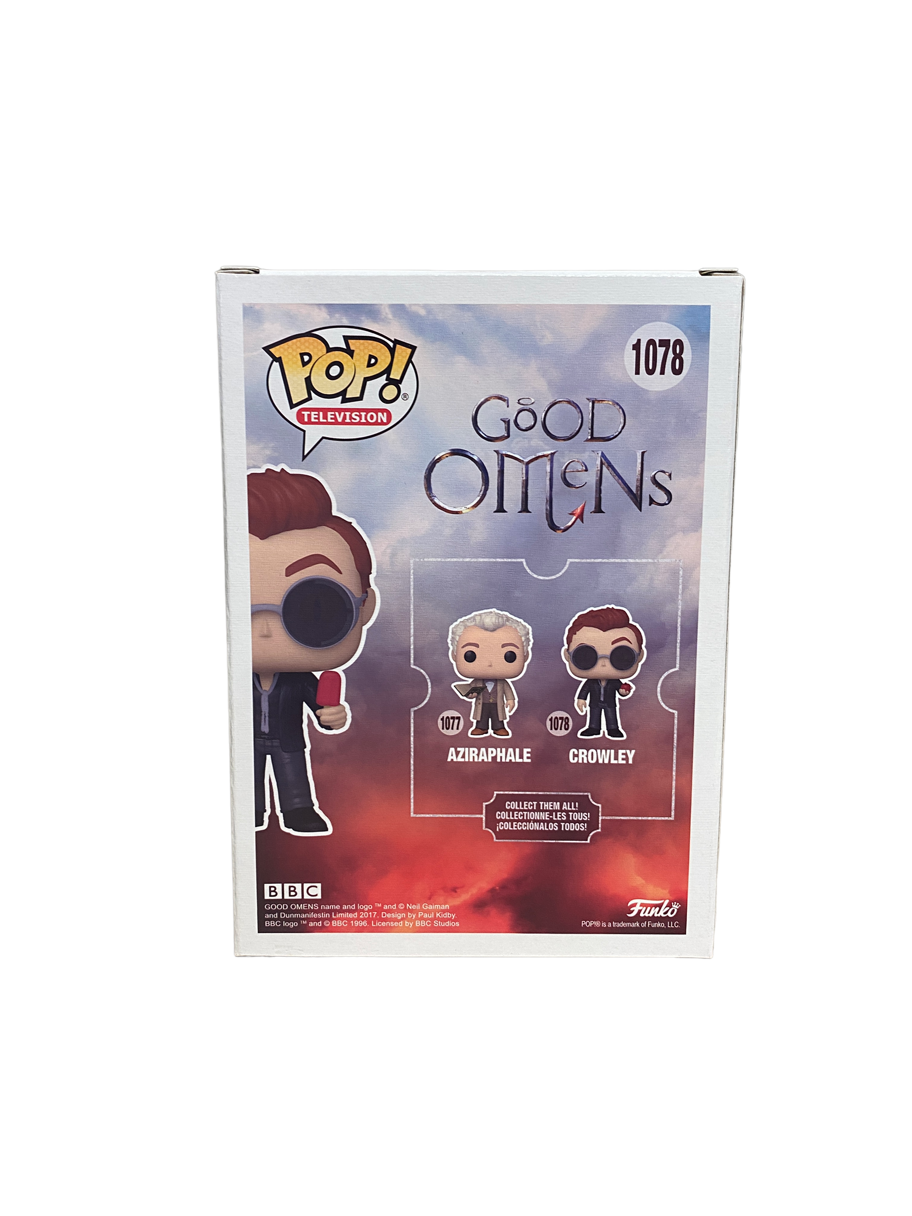 Crowley #1078 (w/ Ice Cream Chase) Funko Pop! - Good Omens -