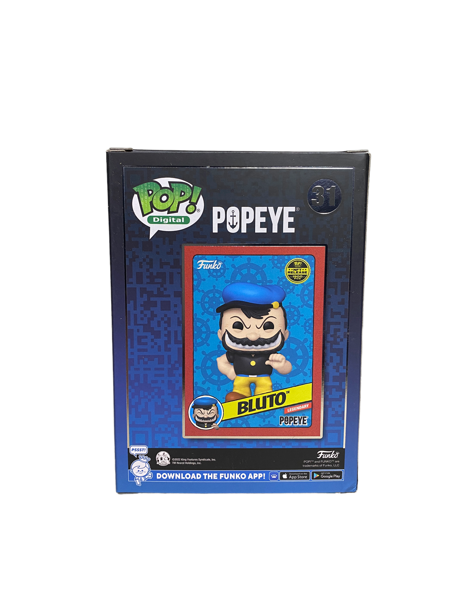 Bluto #31 Funko Pop! - Popeye - NFT Release Exclusive LE1900 Pcs -