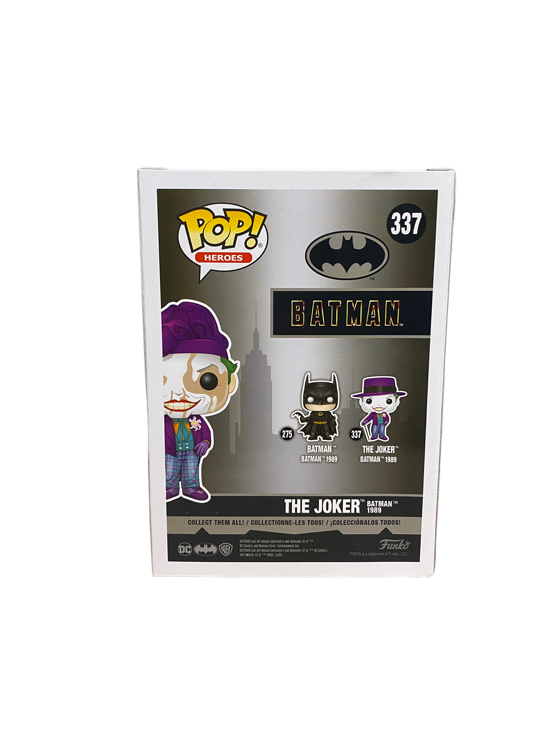 The Joker Batman 1989 #337 (w/ Beret Metallic Chase) Funko Pop! - Batman - 2021 Pop! -