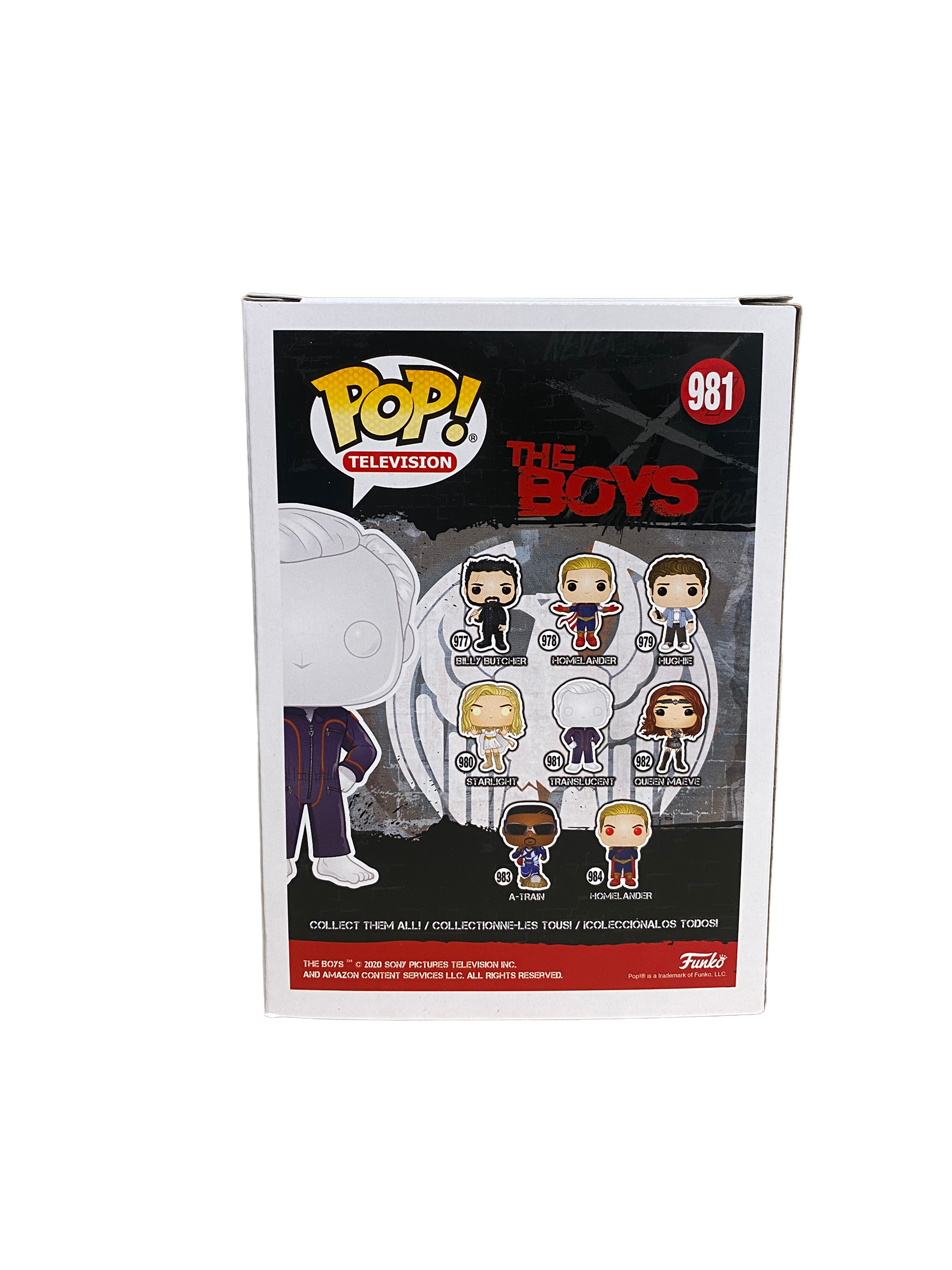 Translucent #981 Funko Pop! - The Boys - 2020 Pop! -