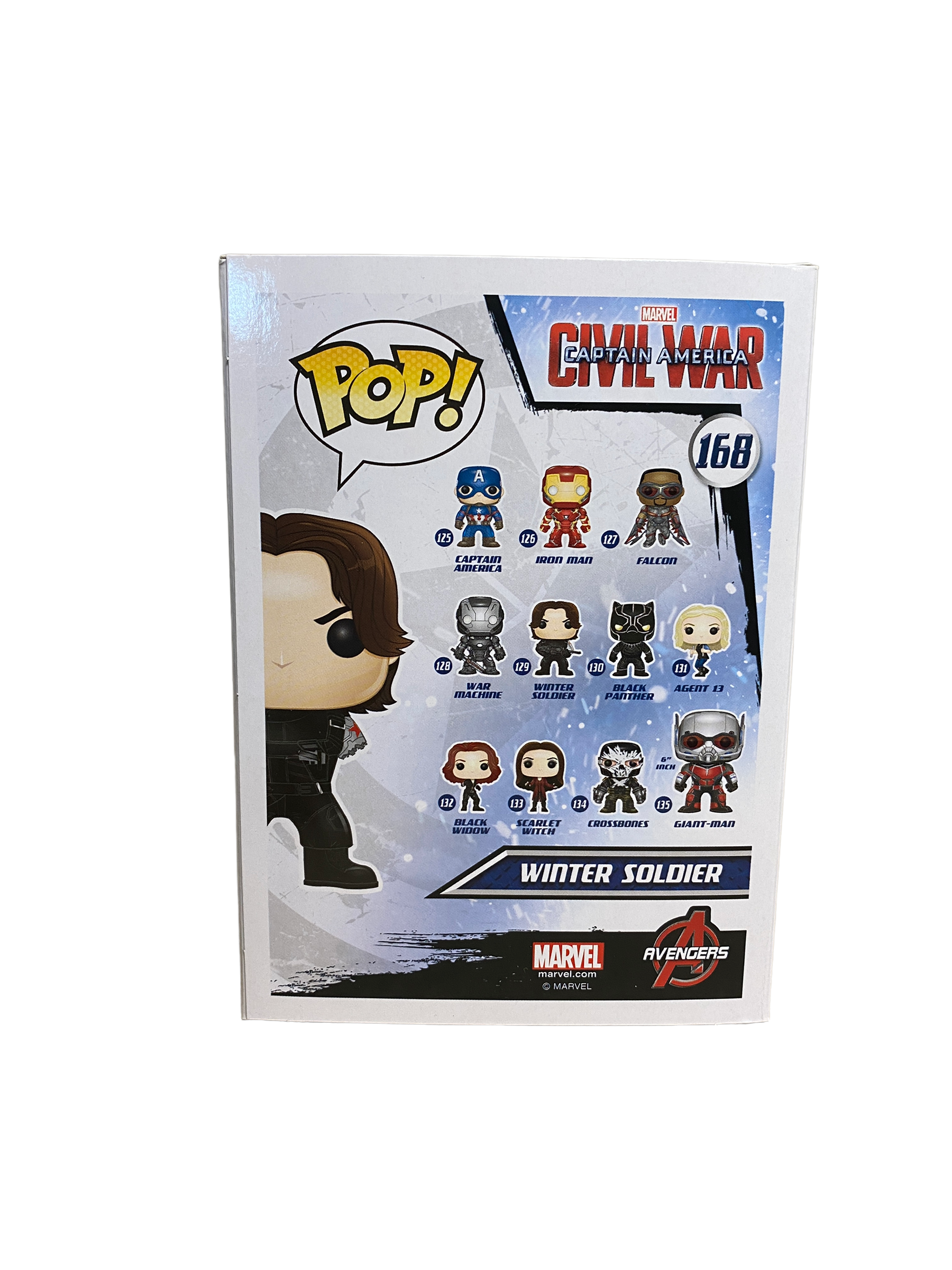 Winter Soldier #168 (No Arm) Funko Pop! - Captain America Civil War - Target Exclusive -