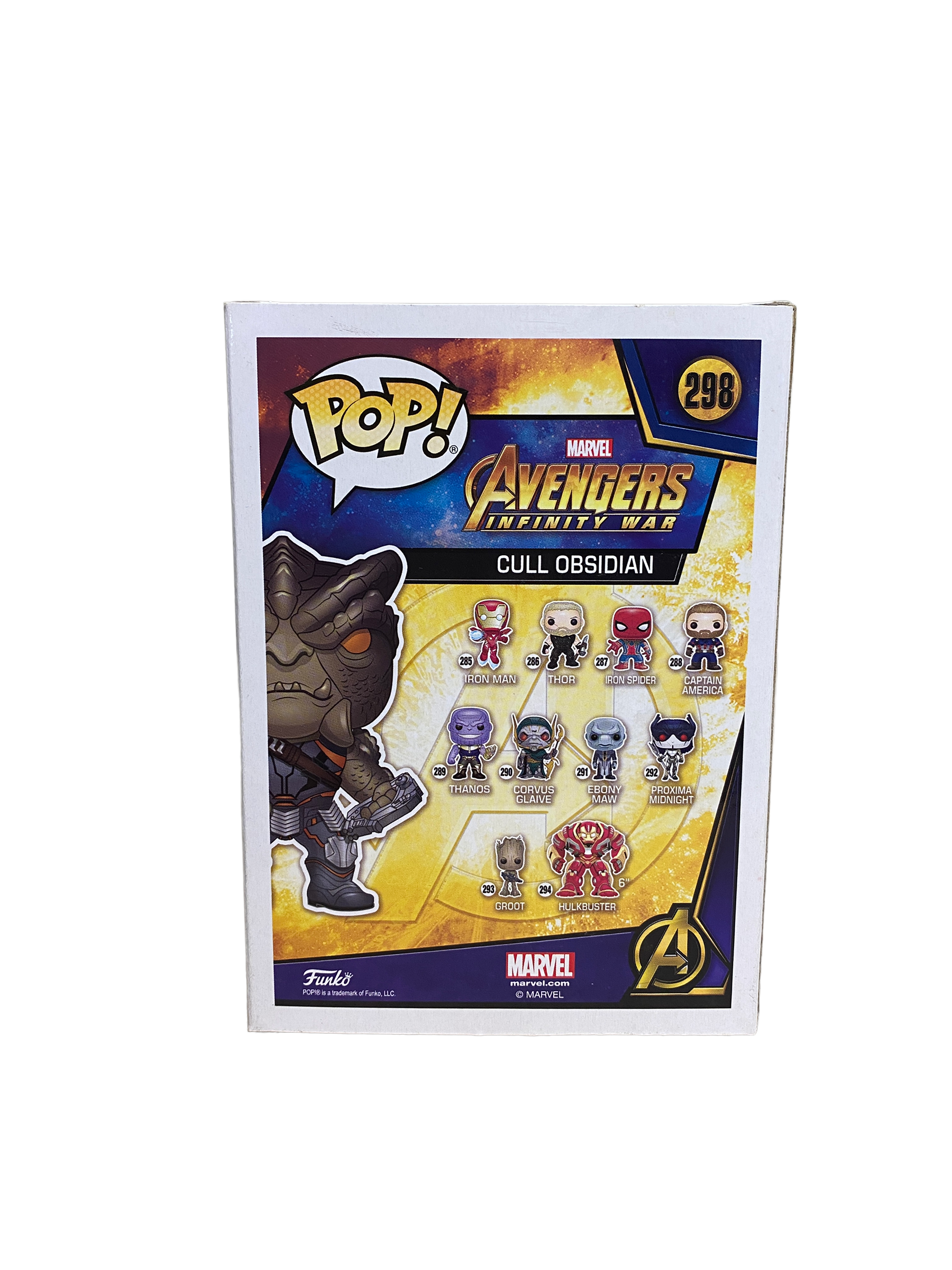 Cull Obsidian #298 Funko Pop! - Avengers Infinity War - 2017 Pop! - Walgreens Exclusive -