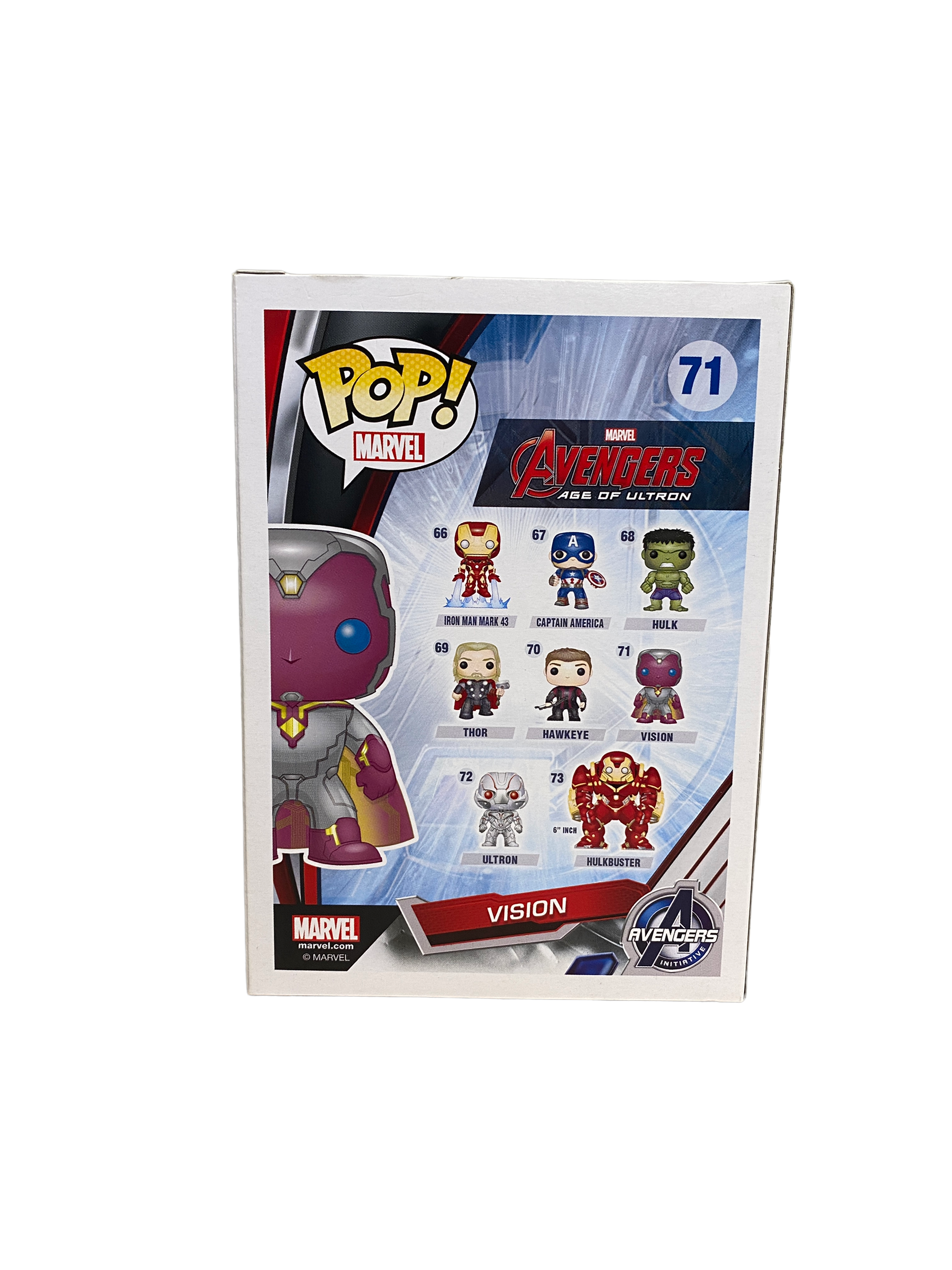 Vision #71 (Translucent) Funko Pop! - Avengers Age Of Ultron - Play House Thailand Exclusive -