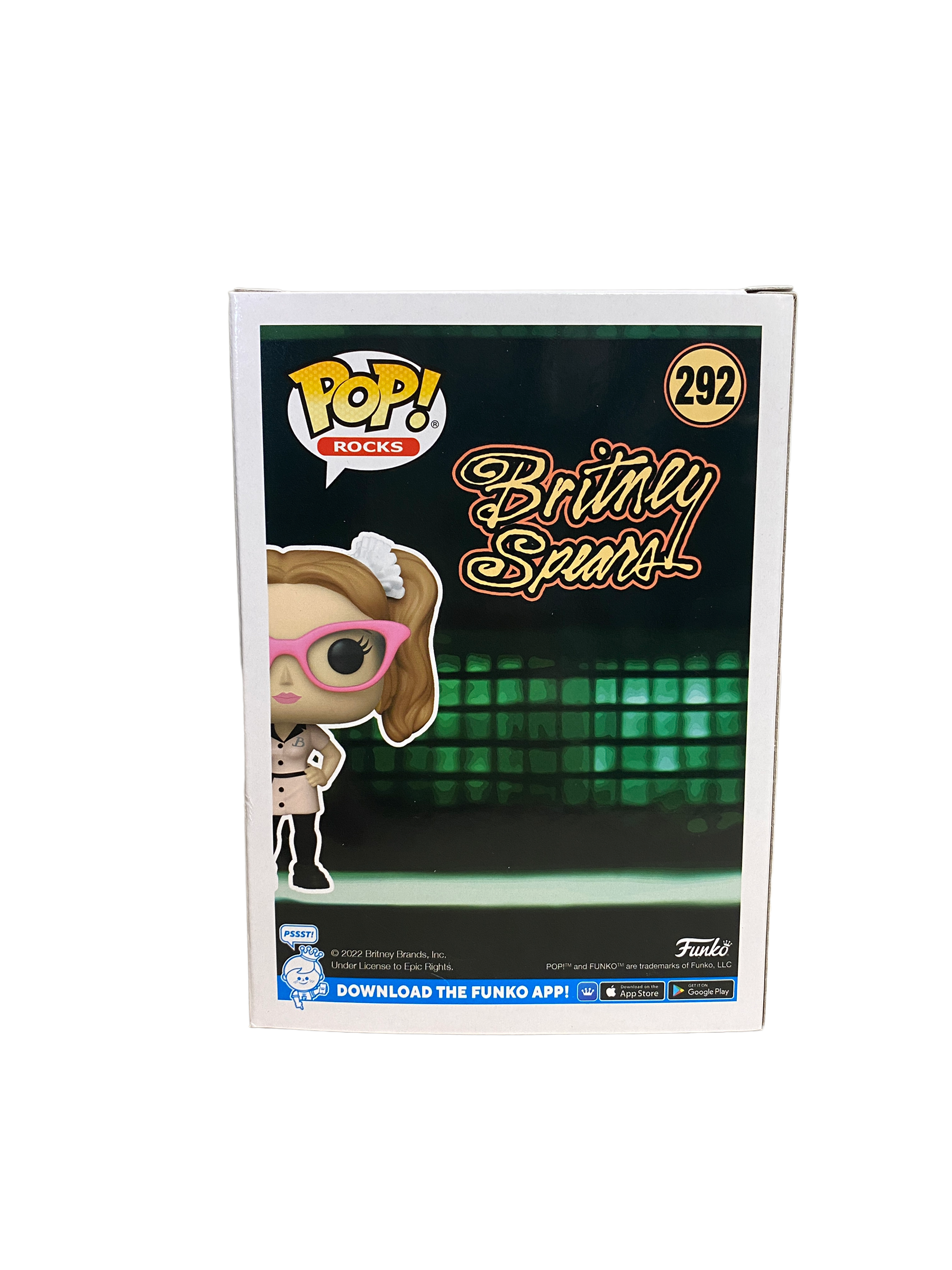 Britney Spears #292 (Crazy) Funko Pop! - Rocks - NYCC 2022 Shared Exclusive -