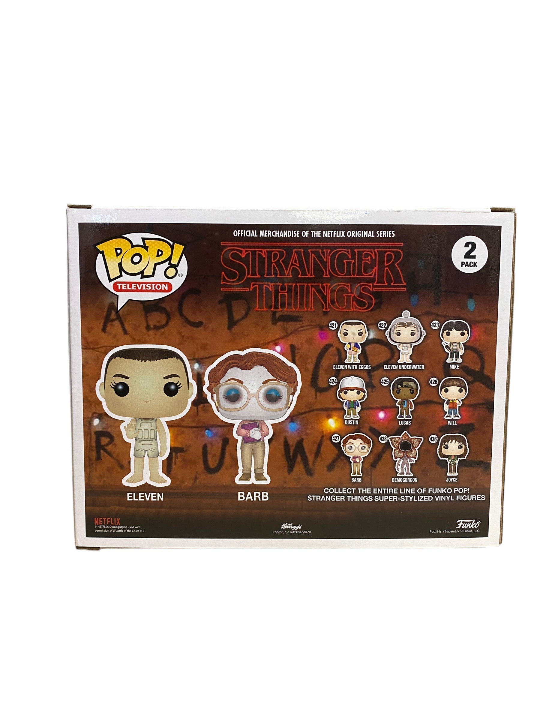 Upside Down Eleven / Barb 2 Pack Funko Pop! - Stranger Things - ECCC 2017 Shared Exclusive -