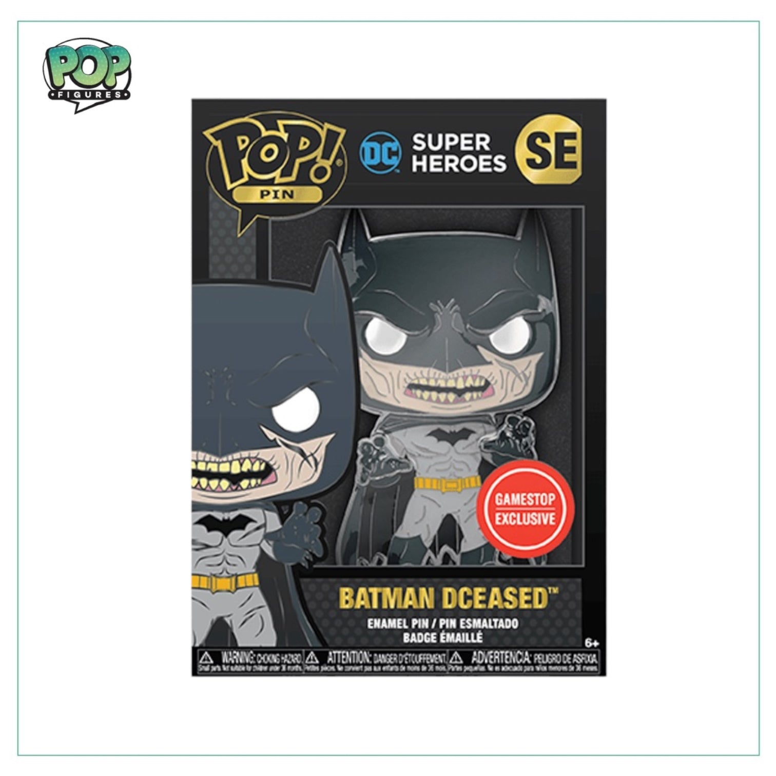 Batman #SE Funko Enamel Pop! Pin - DC Super Heroes - Gamestop