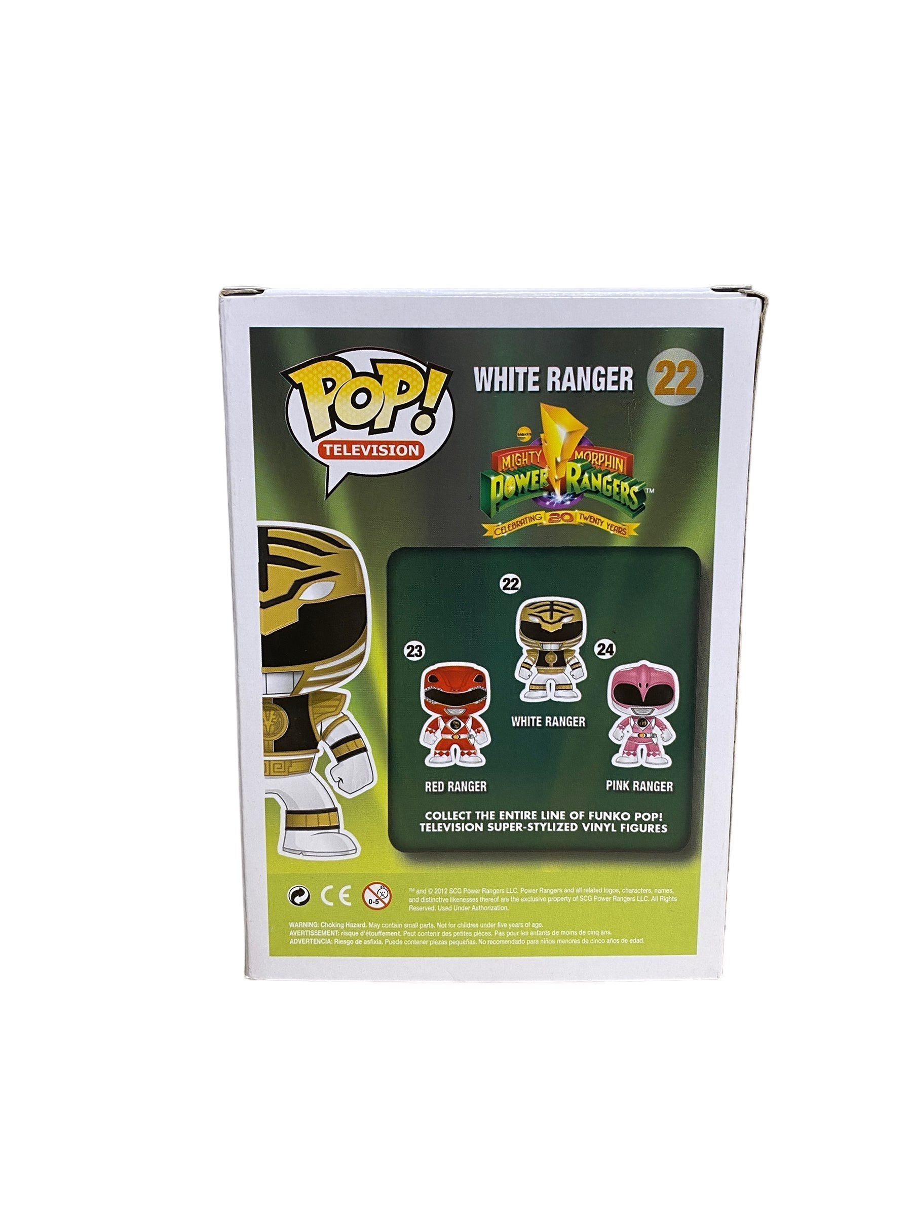 White Ranger #22 (Glows In The Dark) Funko Pop! - Power Rangers - SDCC 2013 Exclusive