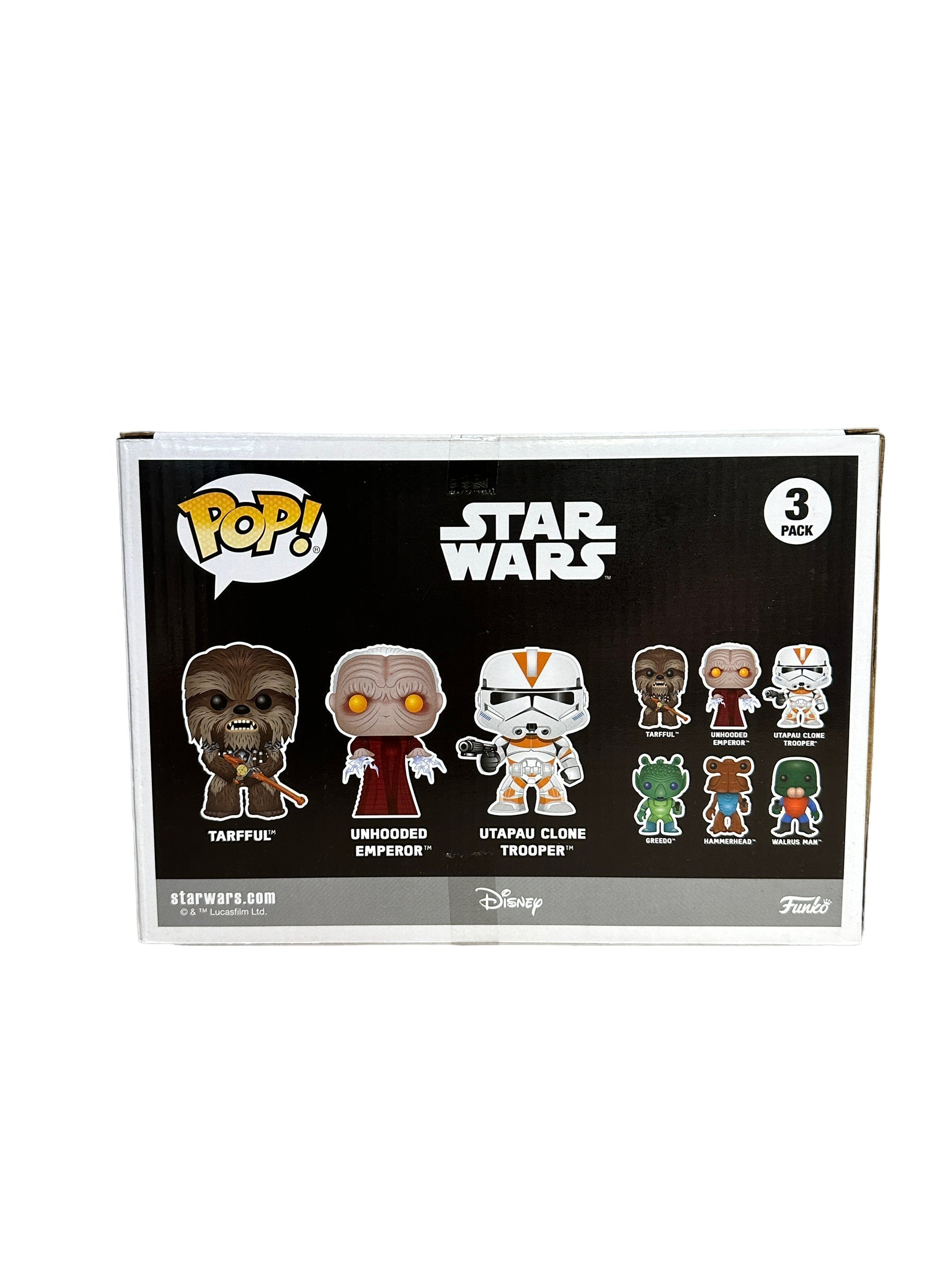 Tarfful / Unhooded Emperor / Utapau Clone Trooper 3 Pack Funko Pop! - Star Wars -