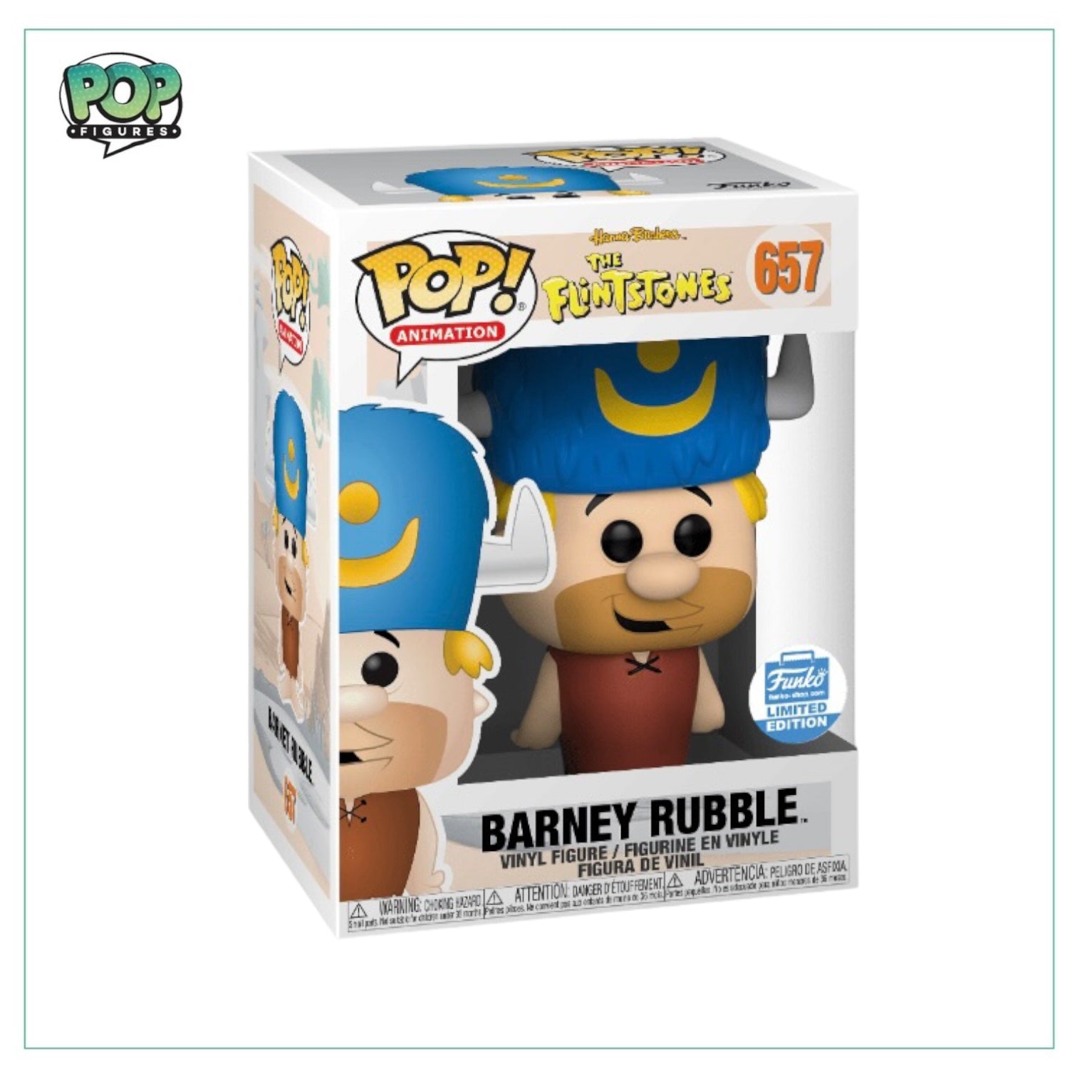 Barney Rubble #657 Funko Pop! - The Flintstones - Funko Shop Exclusive - 2019 Pop -