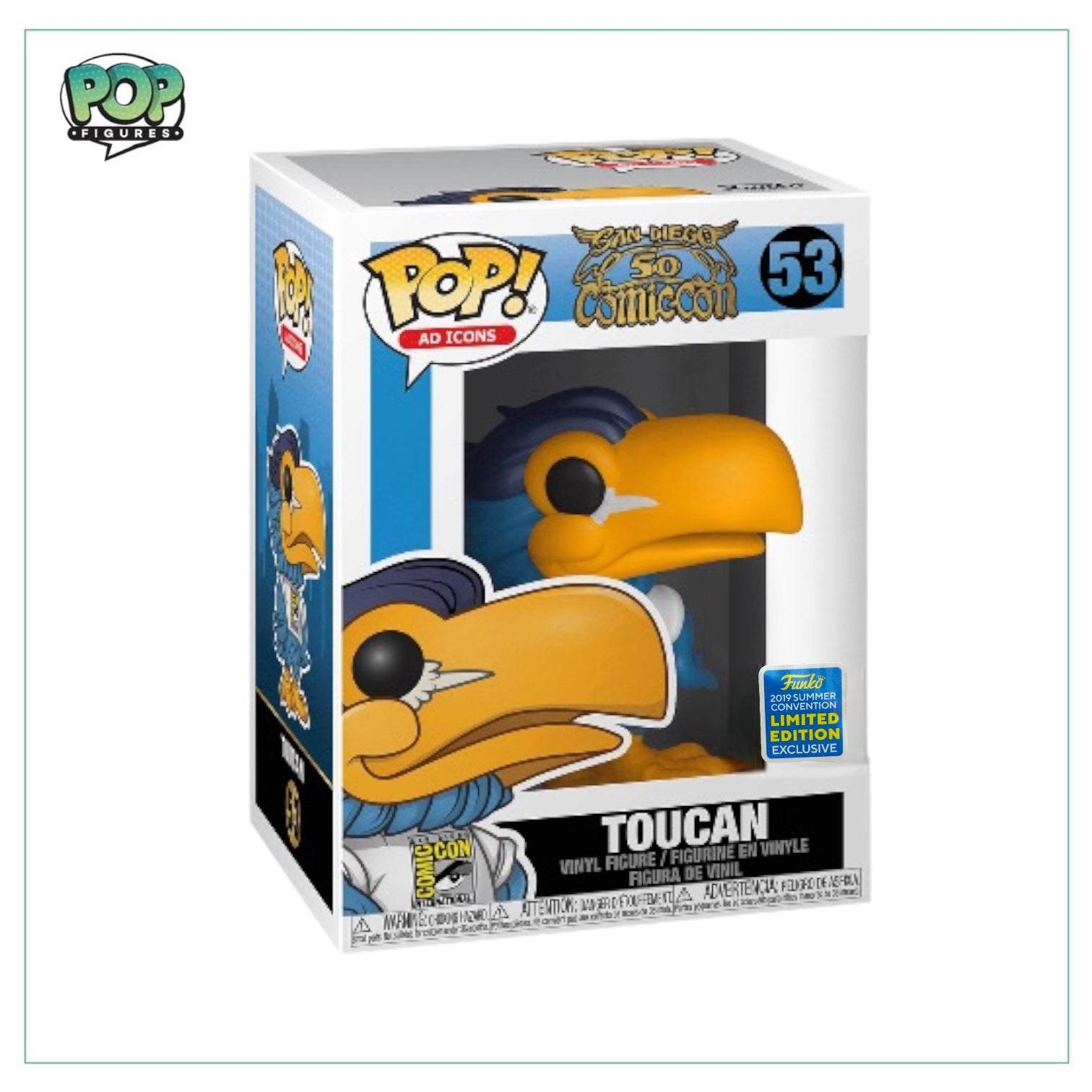 Toucan #53 Funko Pop! - 2019 SDCC Shared Exclusive - 2019 Pop -