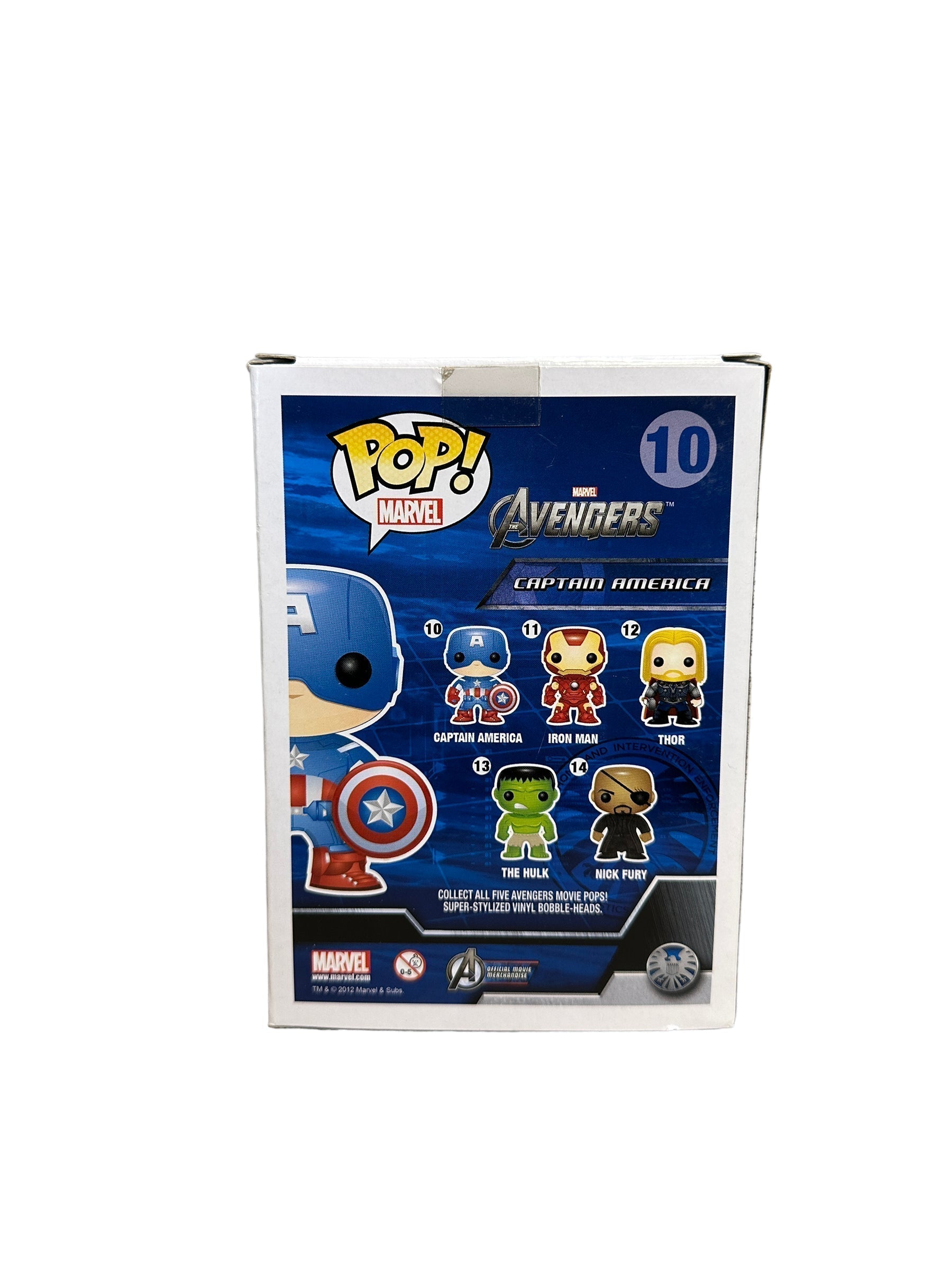 Captain America #10 (Vinyl Bobble-Head) Funko Pop! - The Avengers - 2012 Pop! -