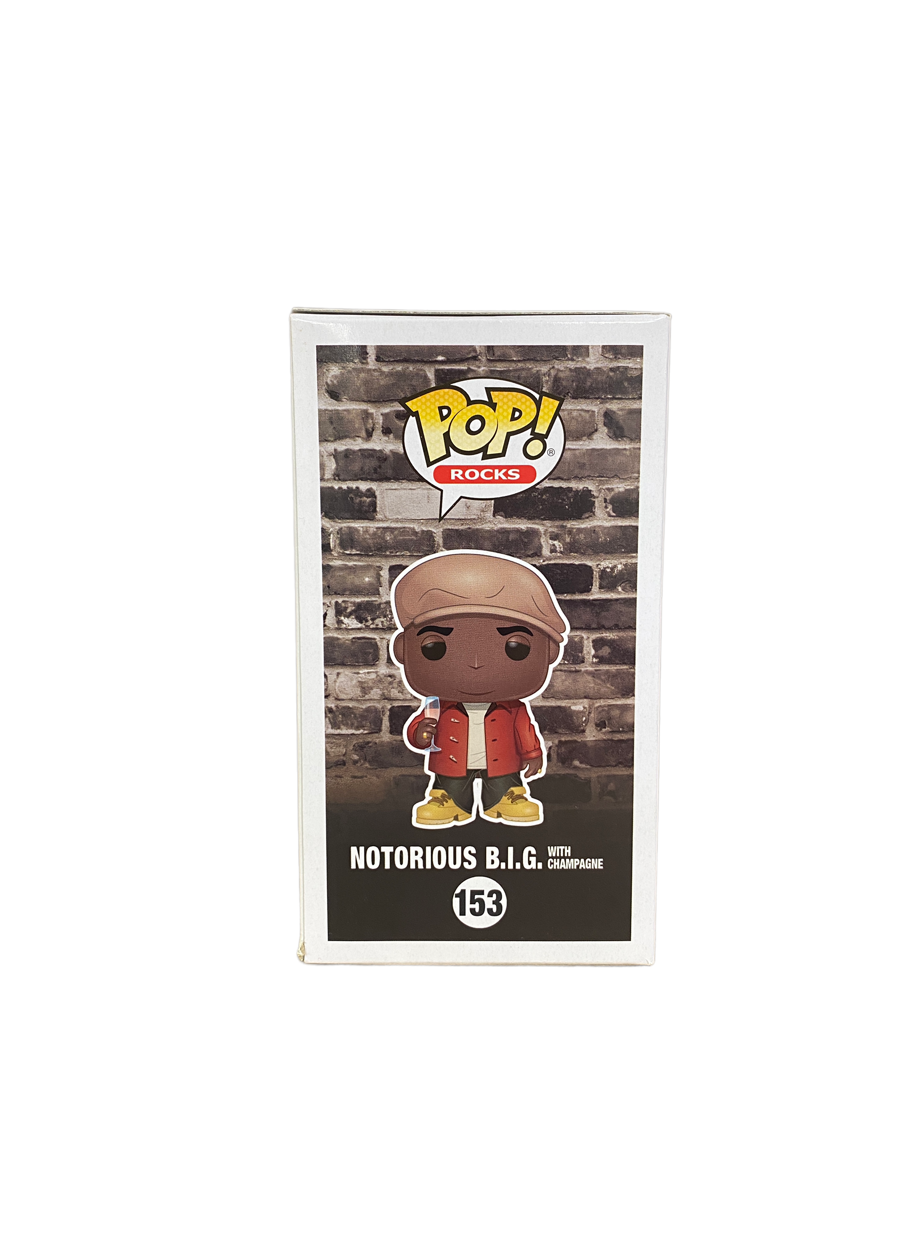 Notorious B.I.G w/Champagne #153 (Platinum Metallic) Funko Pop! - Rocks - Hot Topic Exclusive