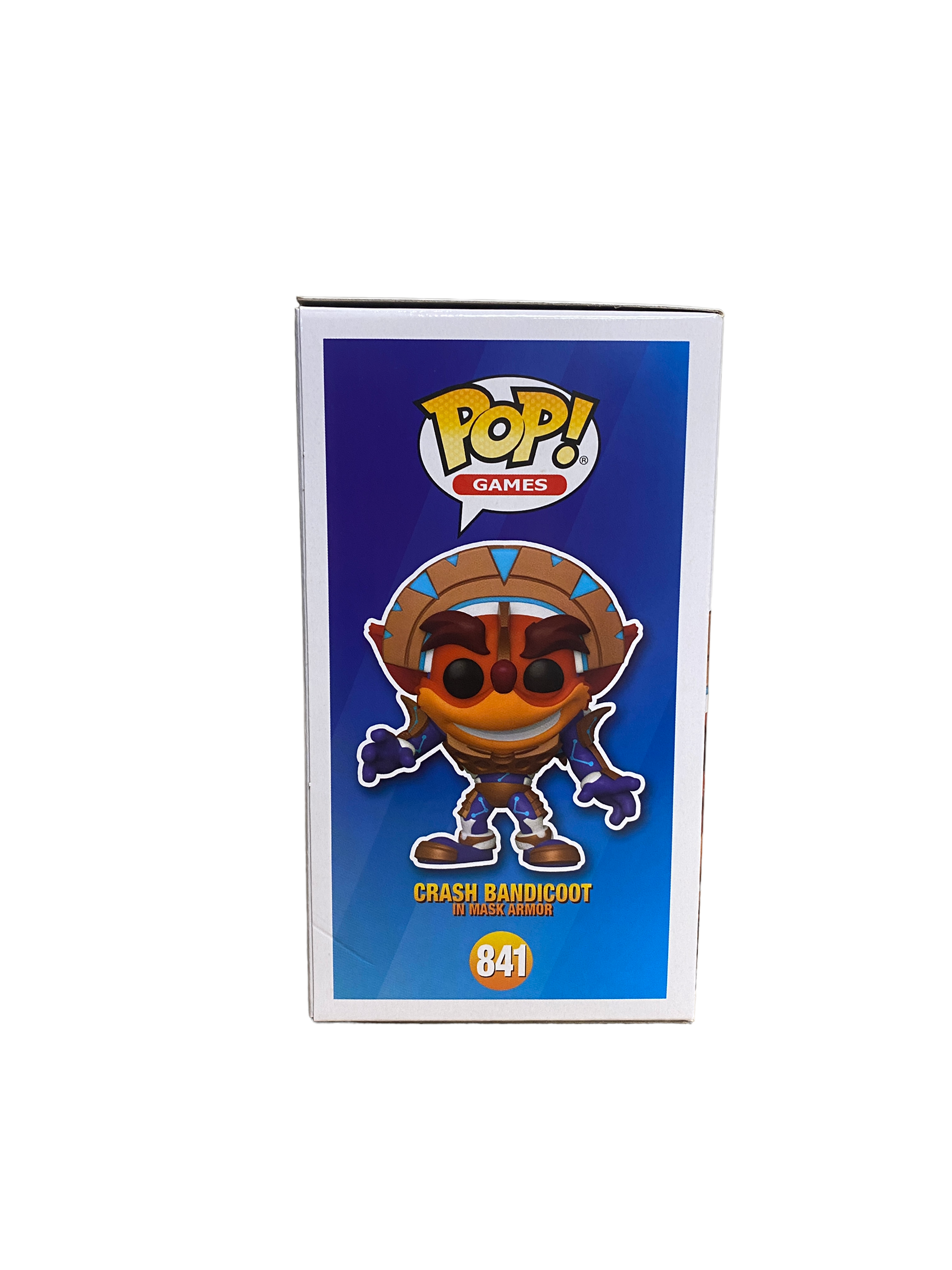 Crash Bandicoot In Mask Armor #841 Funko Pop! - Crash Bandicoot 4 - Virtual Funkon 2021 Official Convention Exclusive -