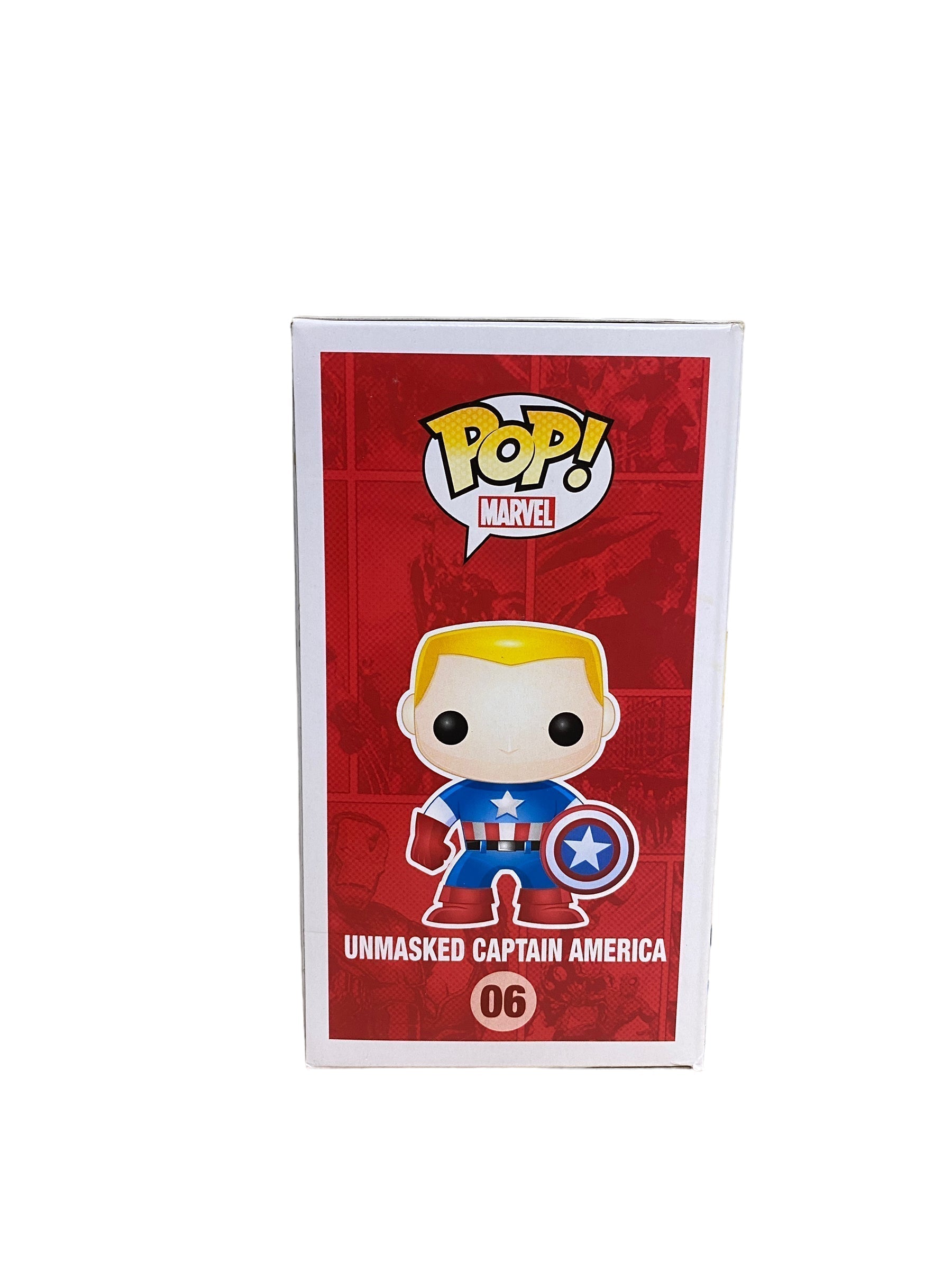 Unmasked Captain America #06 (Metallic) Funko Pop! - Marvel - LA Comic Con Exclusive -