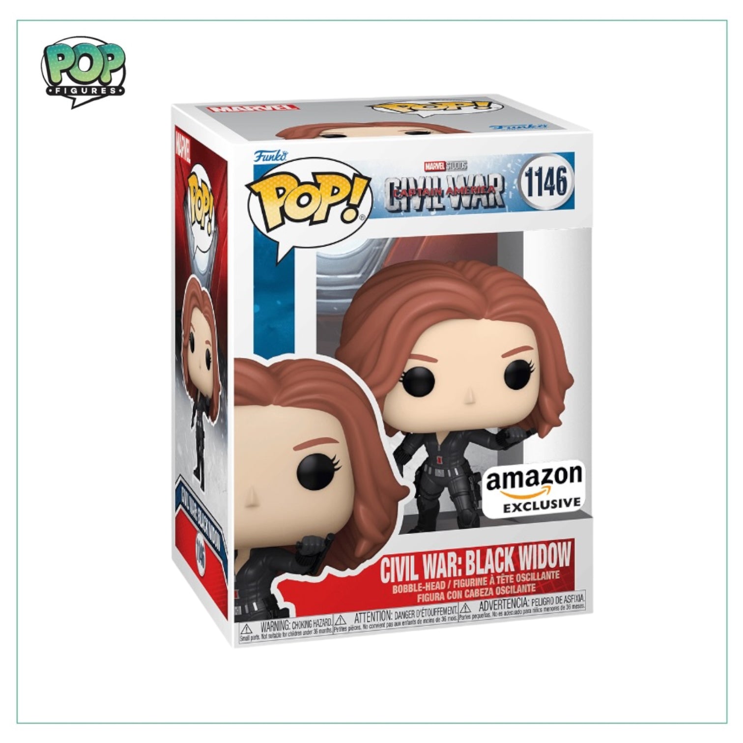 Civil War: Black Widow #1146 Funko Pop! - Captain America Civil War - Amazon Exclusive