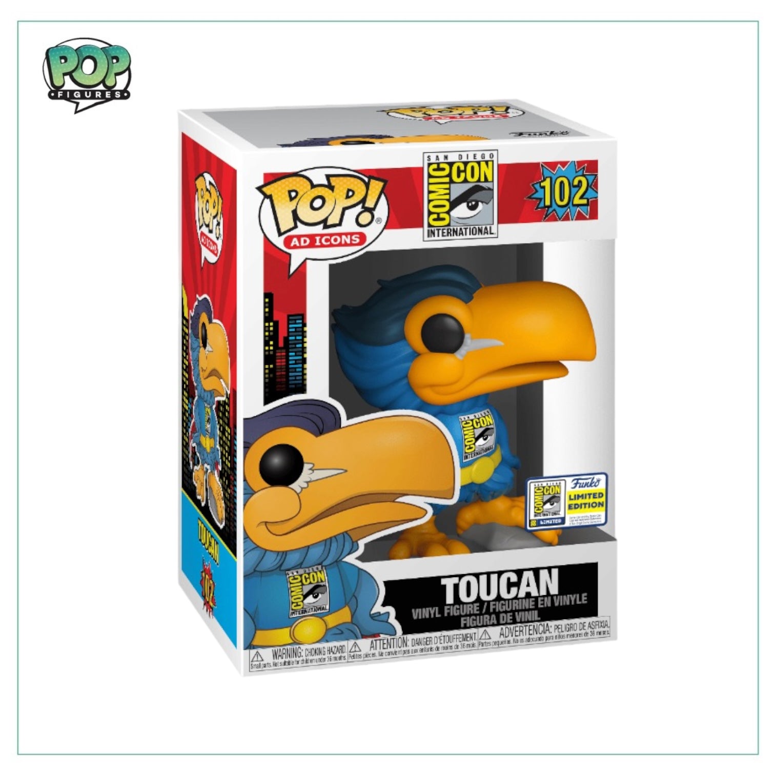 Toucan (Hero) #102 Funko Pop! - Ad Icons - SDCC 2020 Official Convention Exclusive