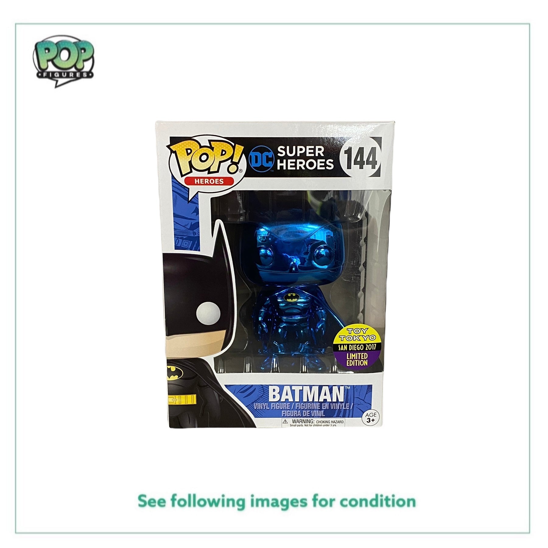 Batman #144 (Blue Chrome) Funko Pop! - DC Super Heroes -