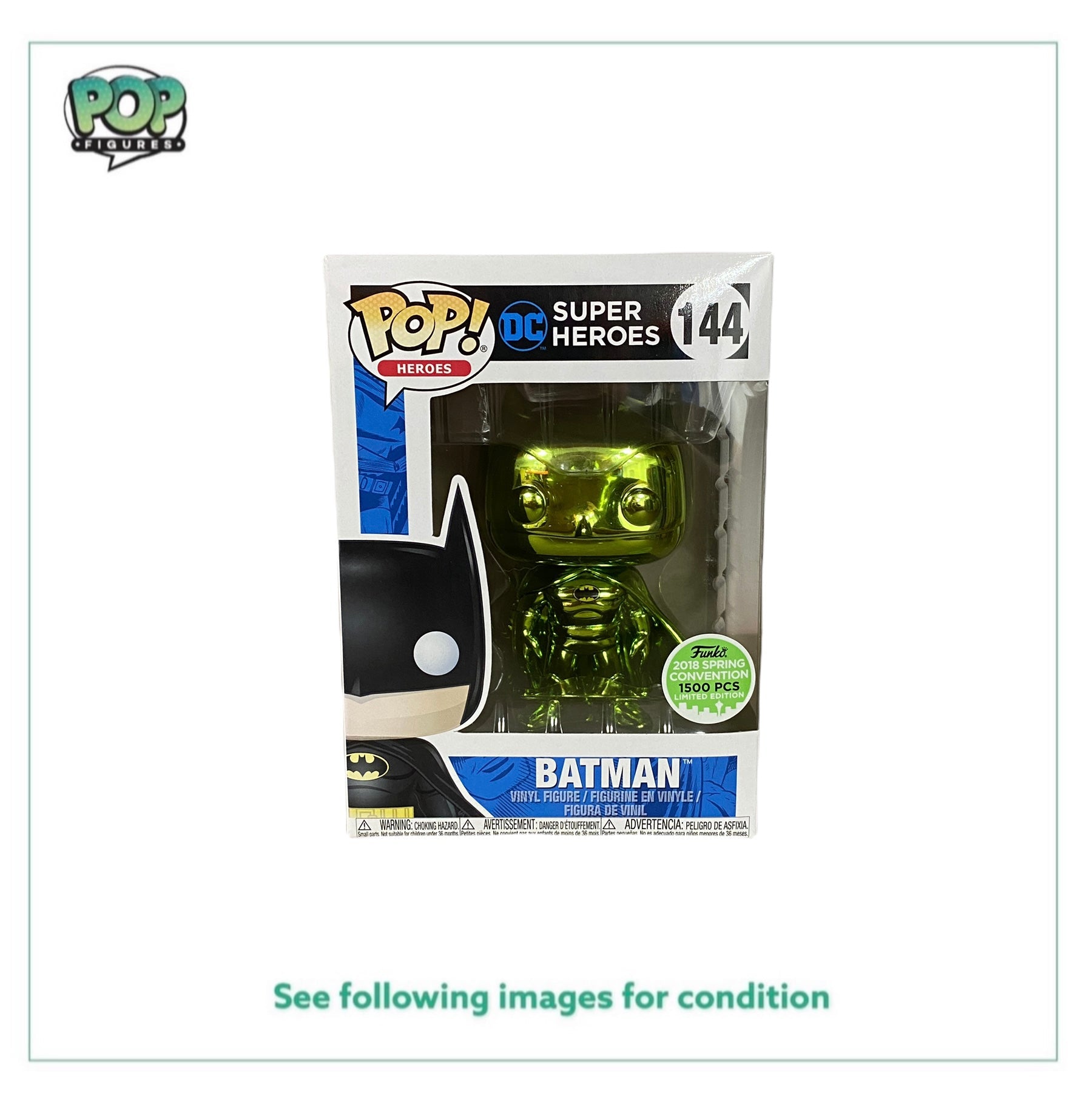 Batman #144 (Green Chrome) Funko Pop! - DC Super Heroes -