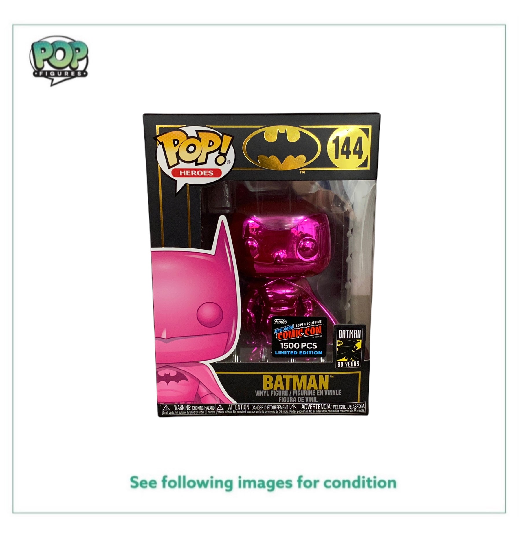 Batman #144 (Pink Chrome) Funko Pop! - Batman 80 Years -