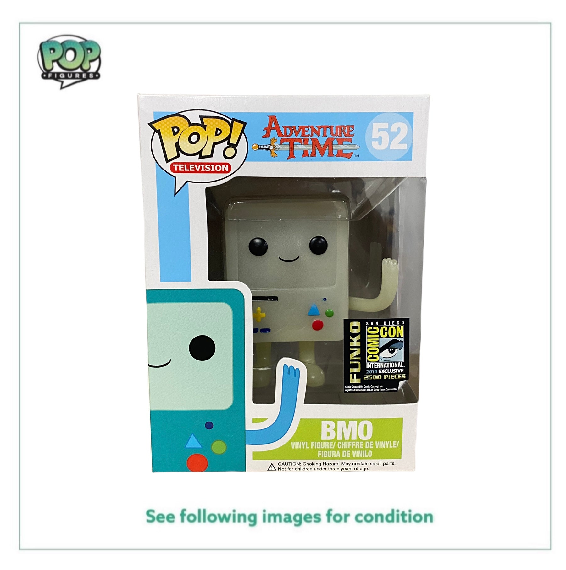 BMO #52 (White / Glows In The Dark) Funko Pop! - SDCC 2014 Exclusive