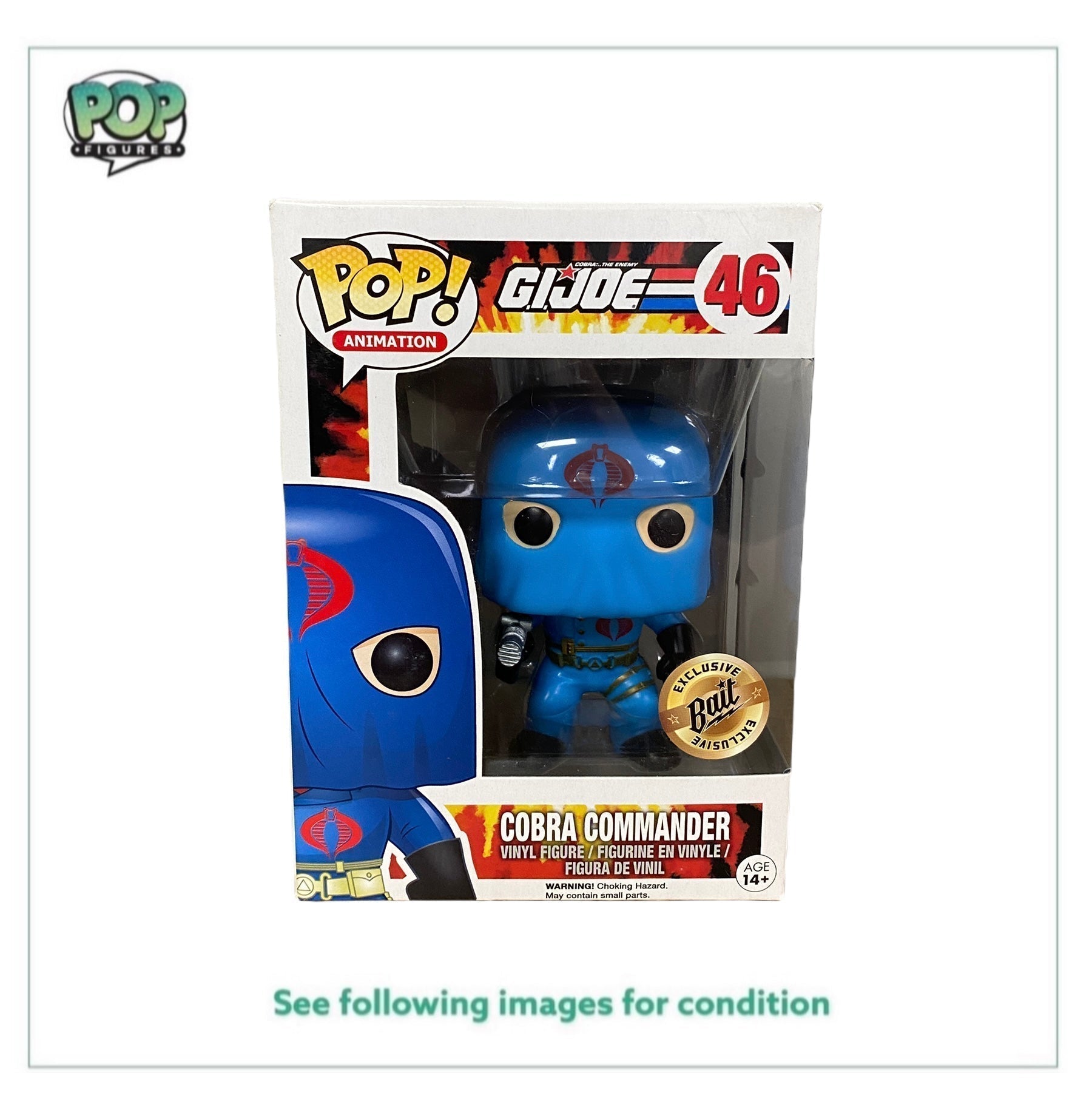 Cobra Commander #46 (Hooded) Funko Pop! - G.I.JOE - Bait Exclusive -