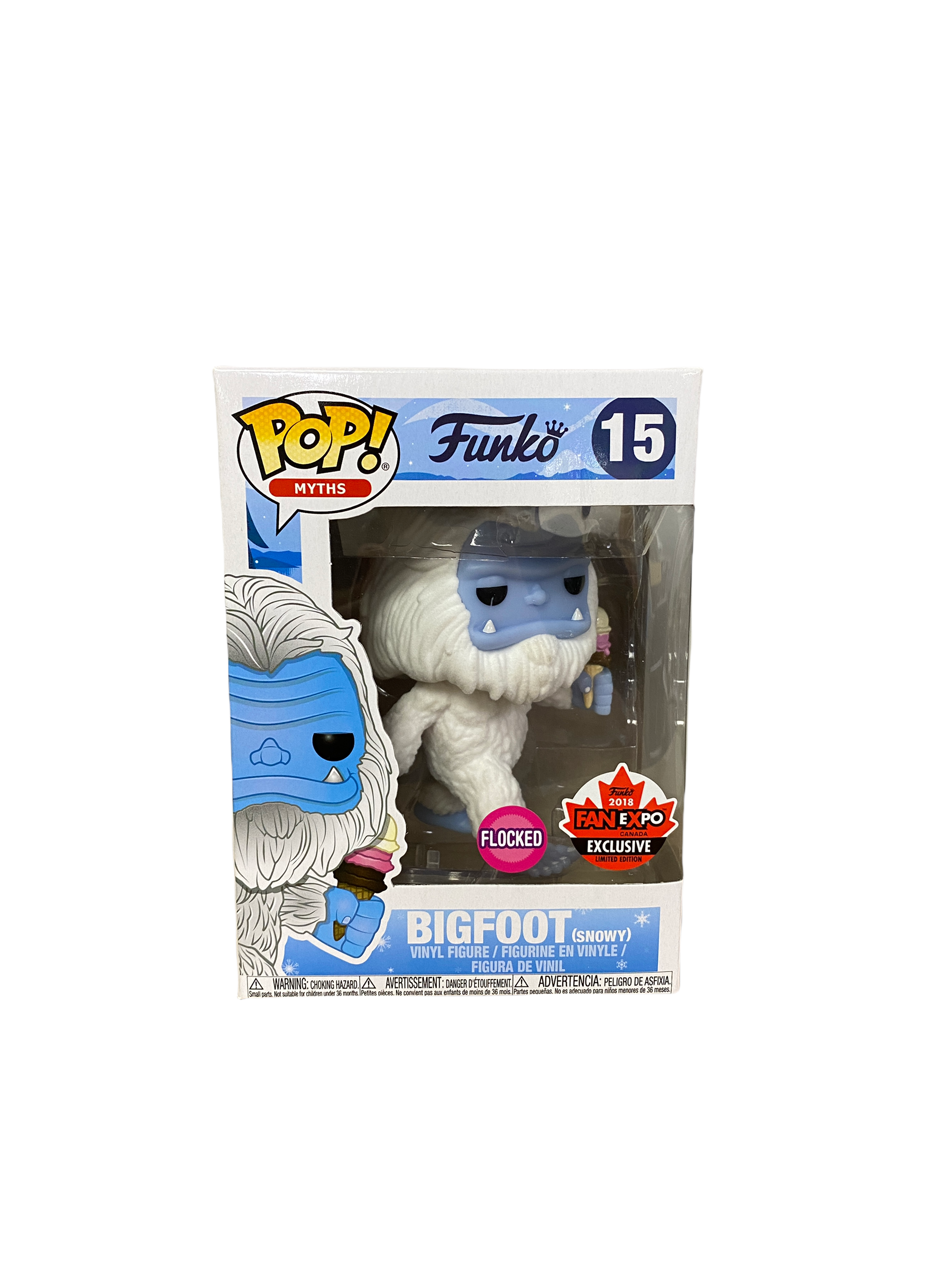 Bigfoot (Snowy-Flocked) #15 Funko Pop! - Myths - Fan Expo Canada 2018 Official Convention Exclusive -