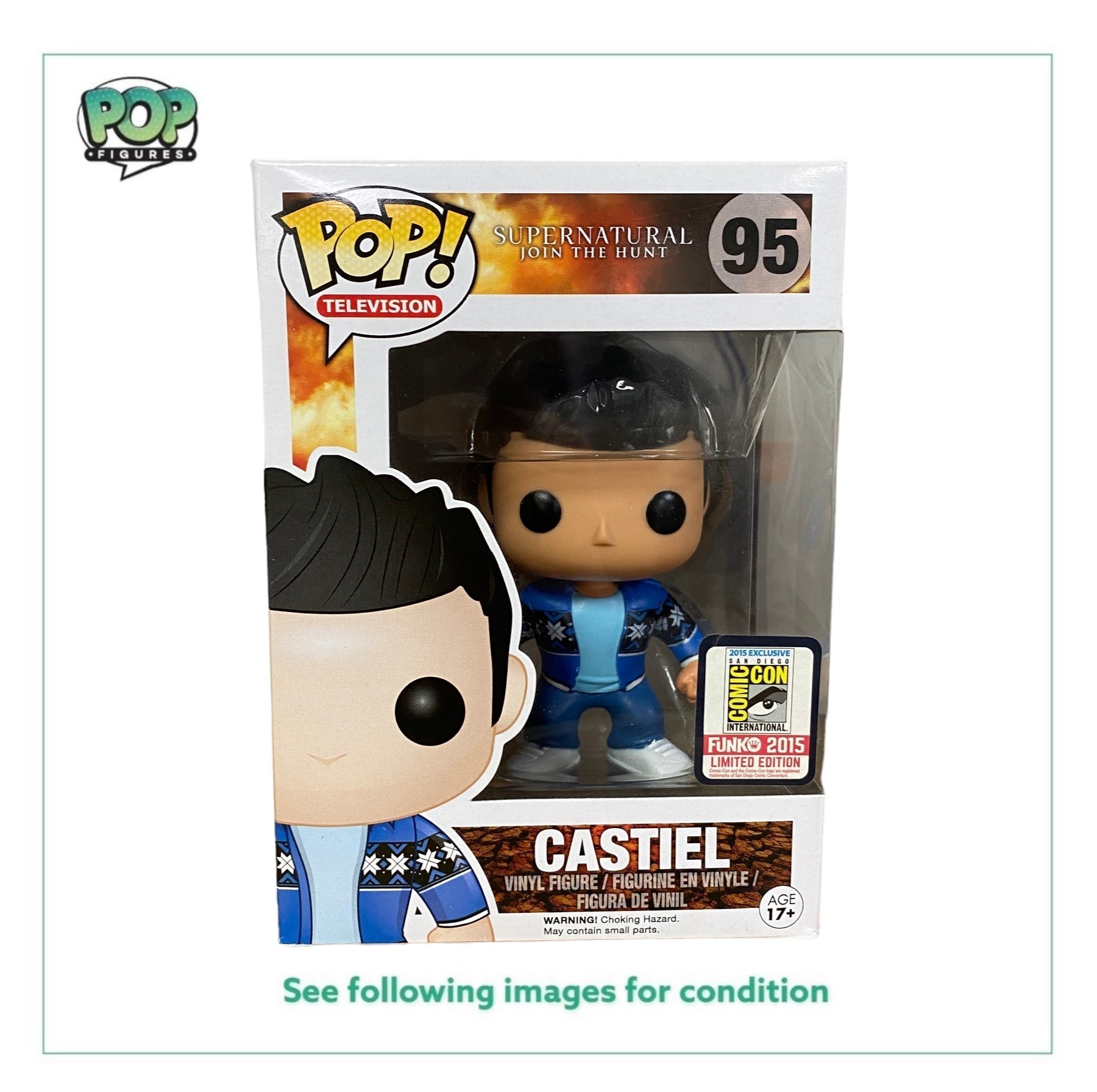 Castiel #95 (French Mistake) Funko Pop! - Supernatural - SDCC 2015 Official Convention Exclusive -