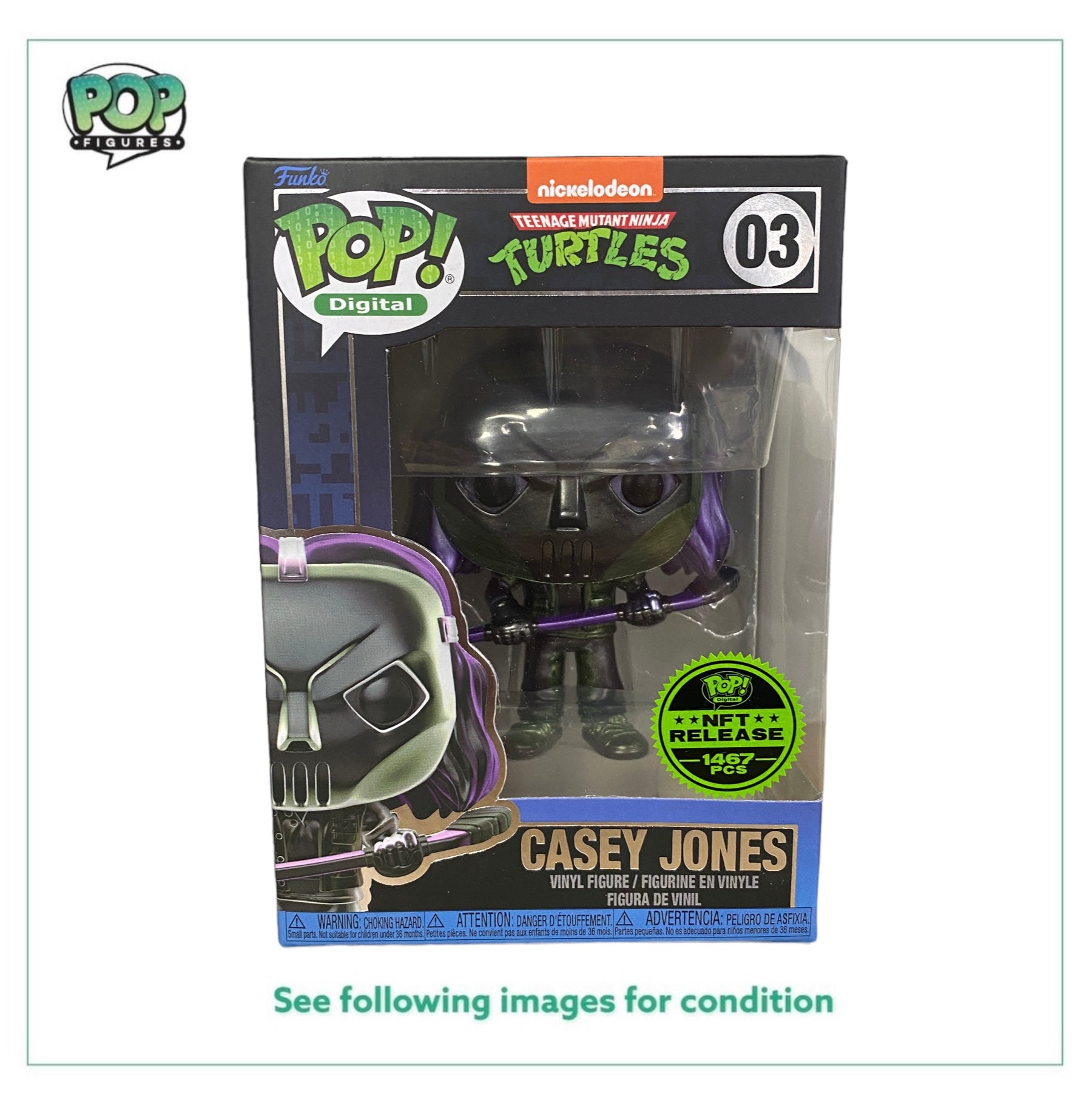 Casey Jones #03 Funko Pop! - Teenage Mutant Ninja Turtles - NFT Release Exclusive LE<1467 Pcs