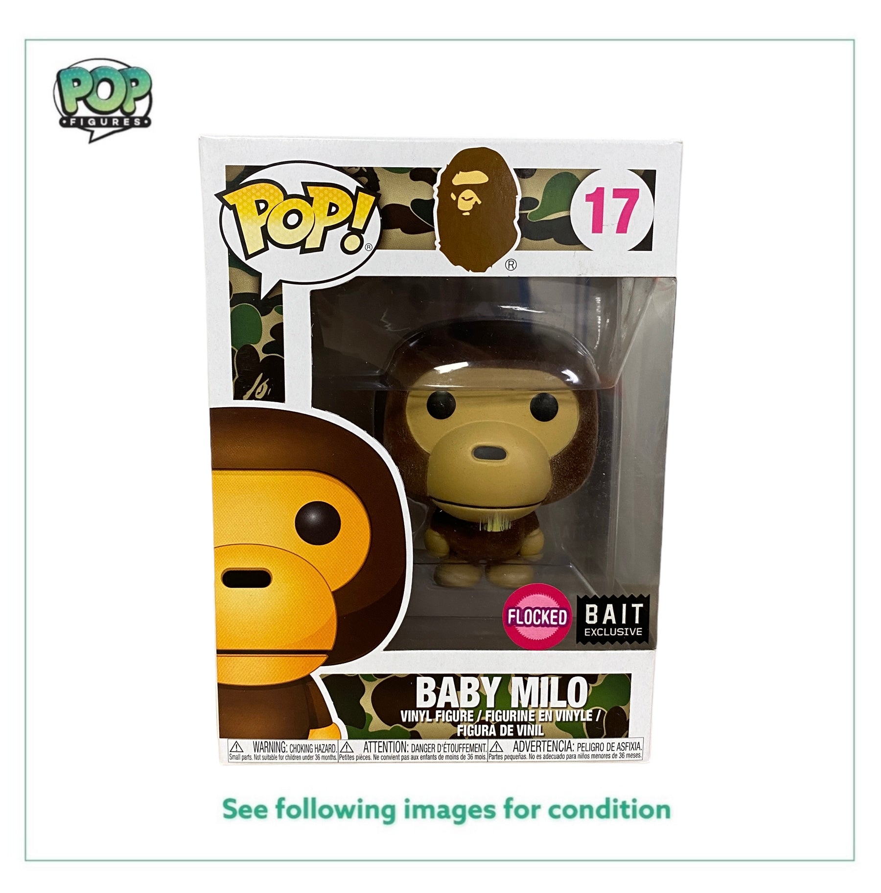 Baby Milo #17 (Flocked) Funko Pop! - BAPE - Unreleased BAIT Exclusive -