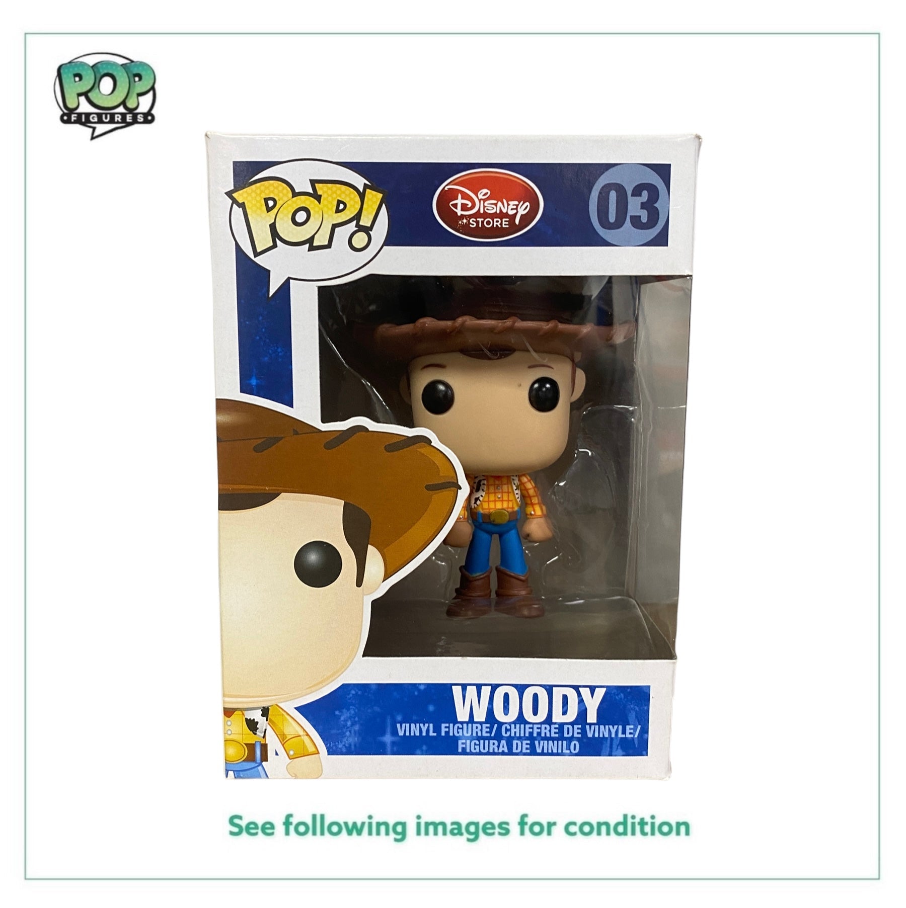 Woody #03 (Disney Store Logo) Funko Pop! - Disney Series 1 - 2011 Pop! -