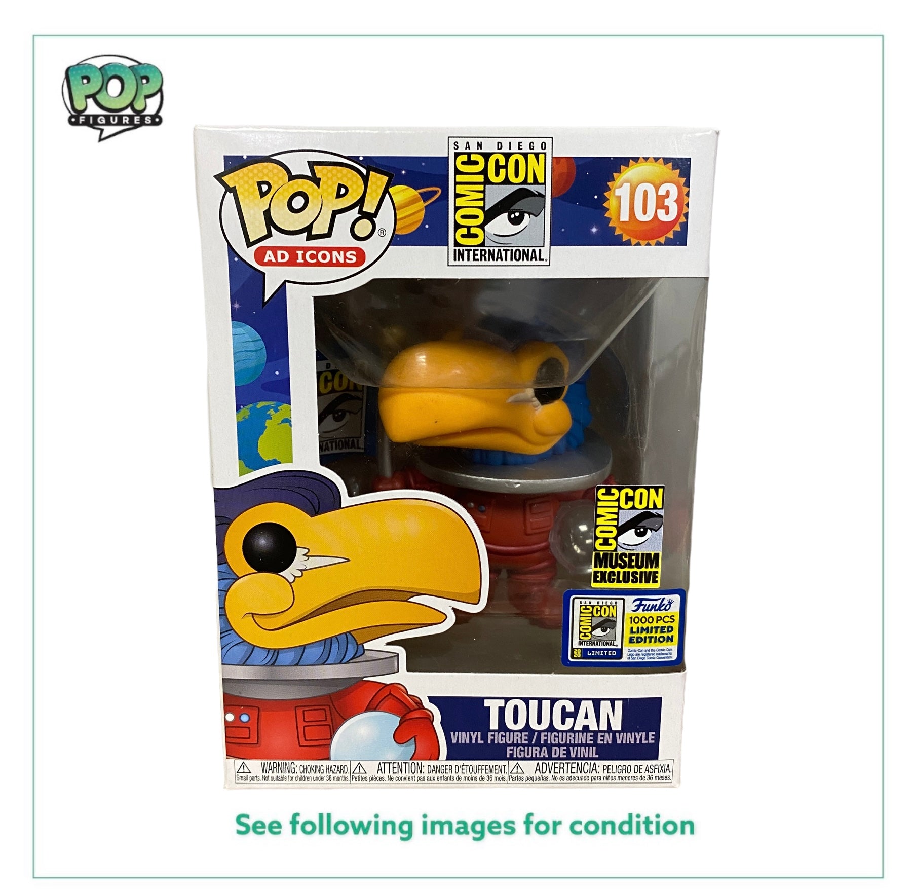 Toucan (Astronaut Red) #103 Funko Pop! - AD Icons: San Diego Comic Con - SDCC 2020 Museum Exclusive