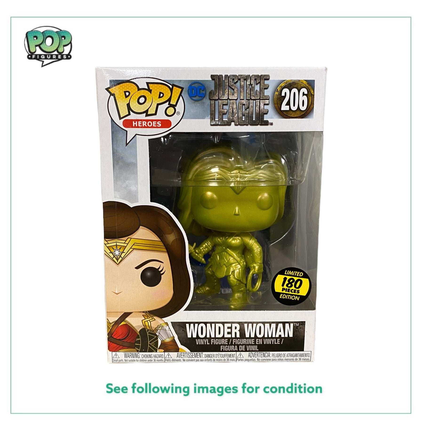 Wonder Woman #206 (Gold) Funko Pop! - Justice League - Hot Topic Employees Exclusive