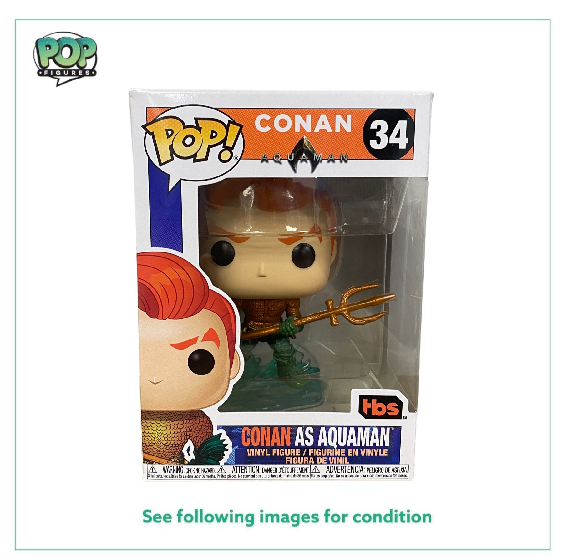 Conan as Aquaman #34 Funko Pop! - Conan - SDCC 2020 Team Coco Exclusive