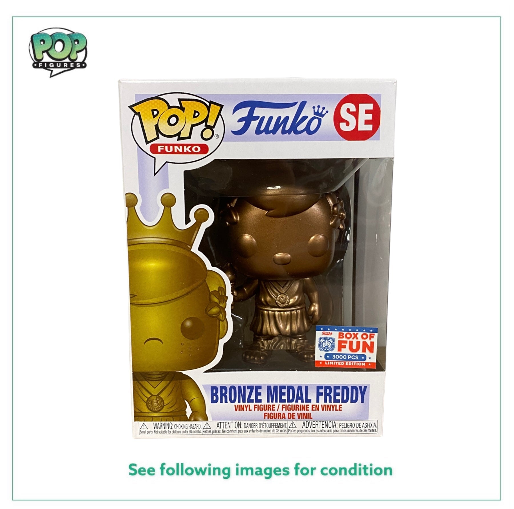 Bronze Medal Freddy Funko Pop! - Virtual Funkon 2021 Box Of Fun Exclusive