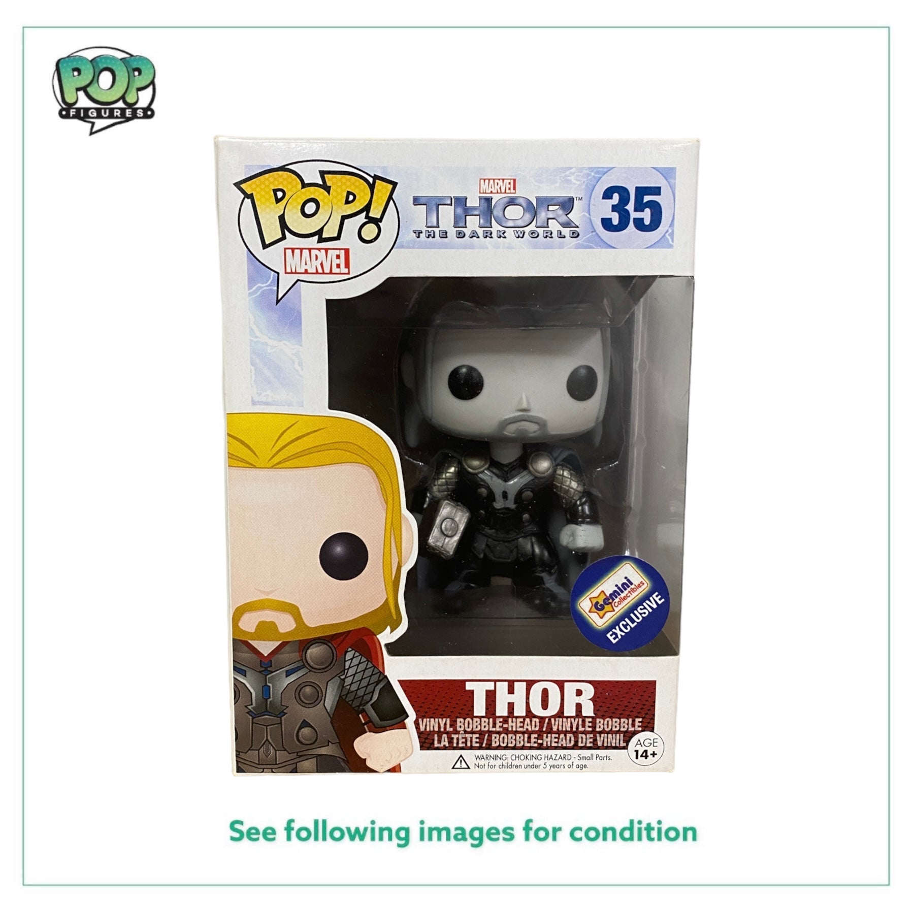 Thor #35 (Black And White) Funko Pop! - Thor The Dark World - Gemini Collectibles Exclusive -