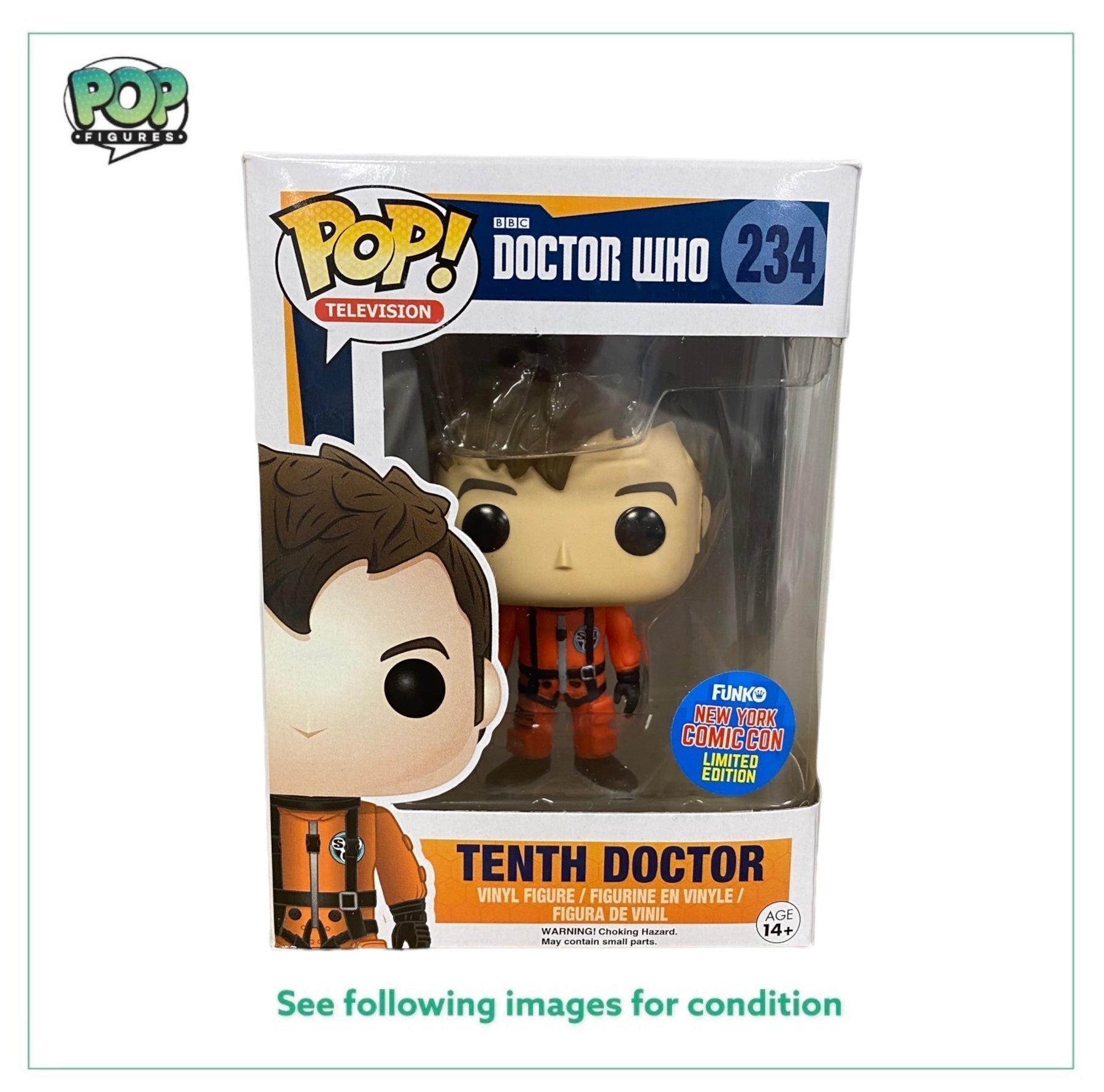 Tenth Doctor #234 (Spacesuit) Funko Pop! - Doctor Who - NYCC 2015 Exclusive