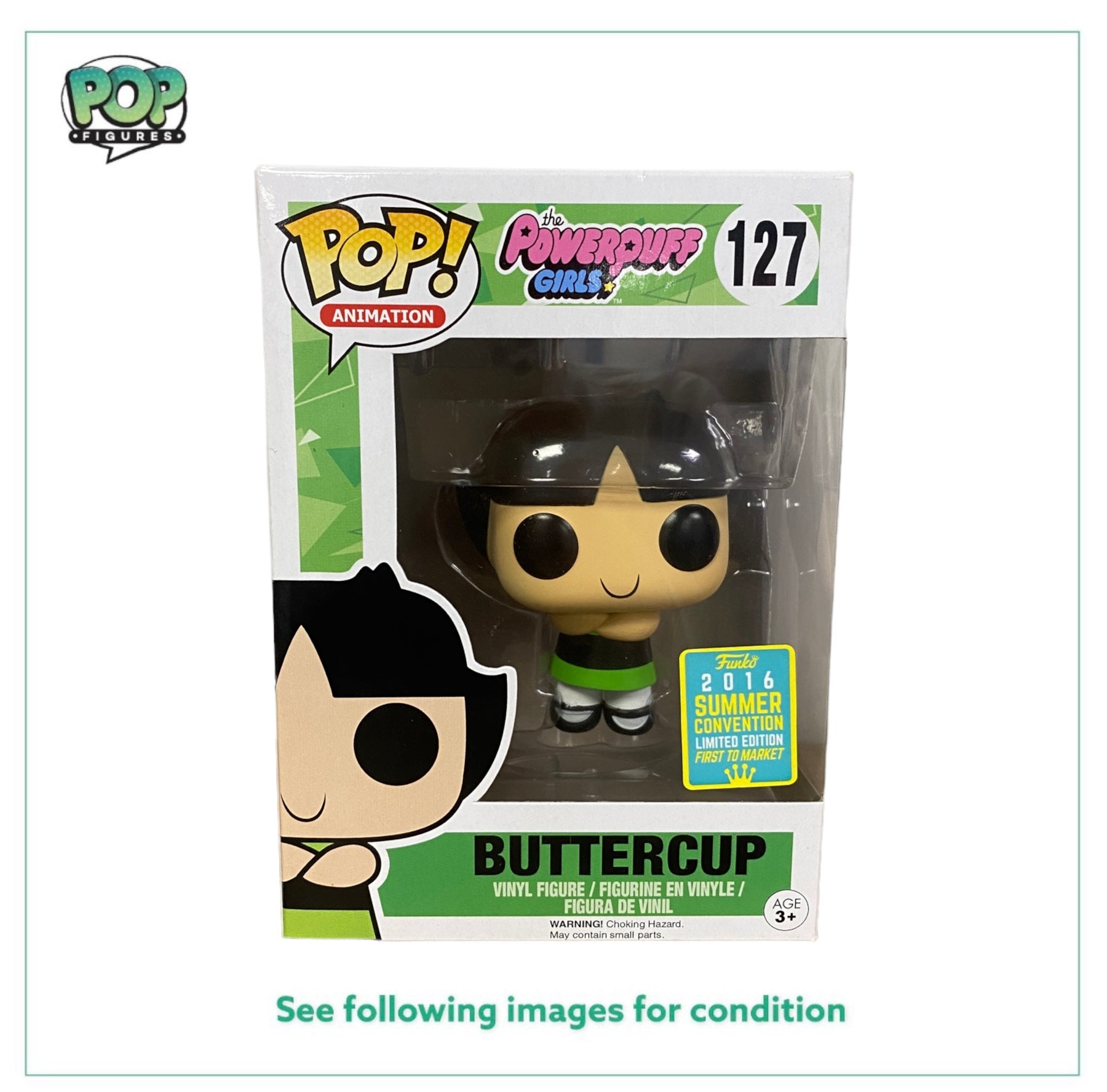 Buttercup #127 Funko Pop! - The Powerpuff Girls - SDCC 2016 First To Market Shared Exclusive -